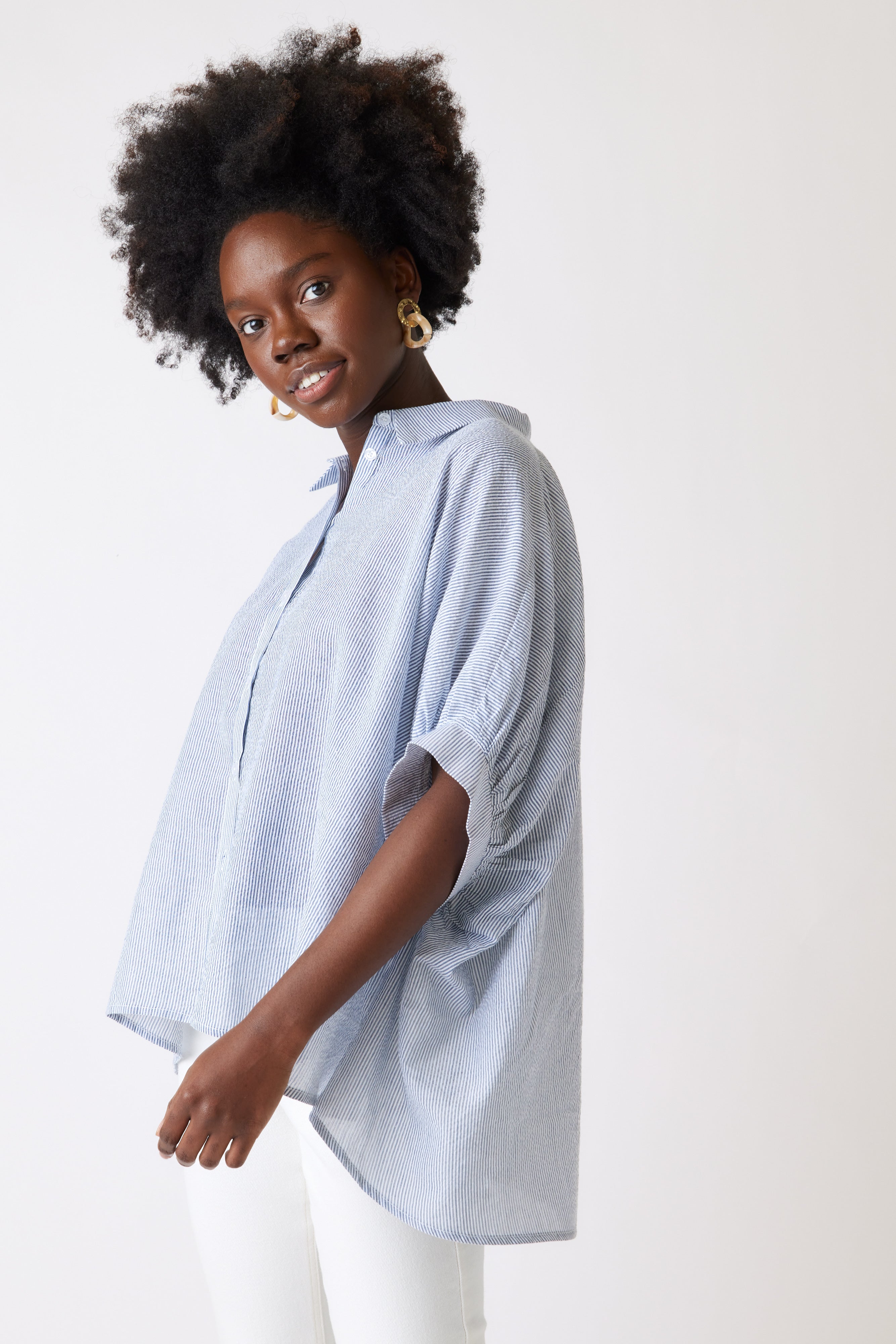 Andie Oversized Button Down - fab'rik