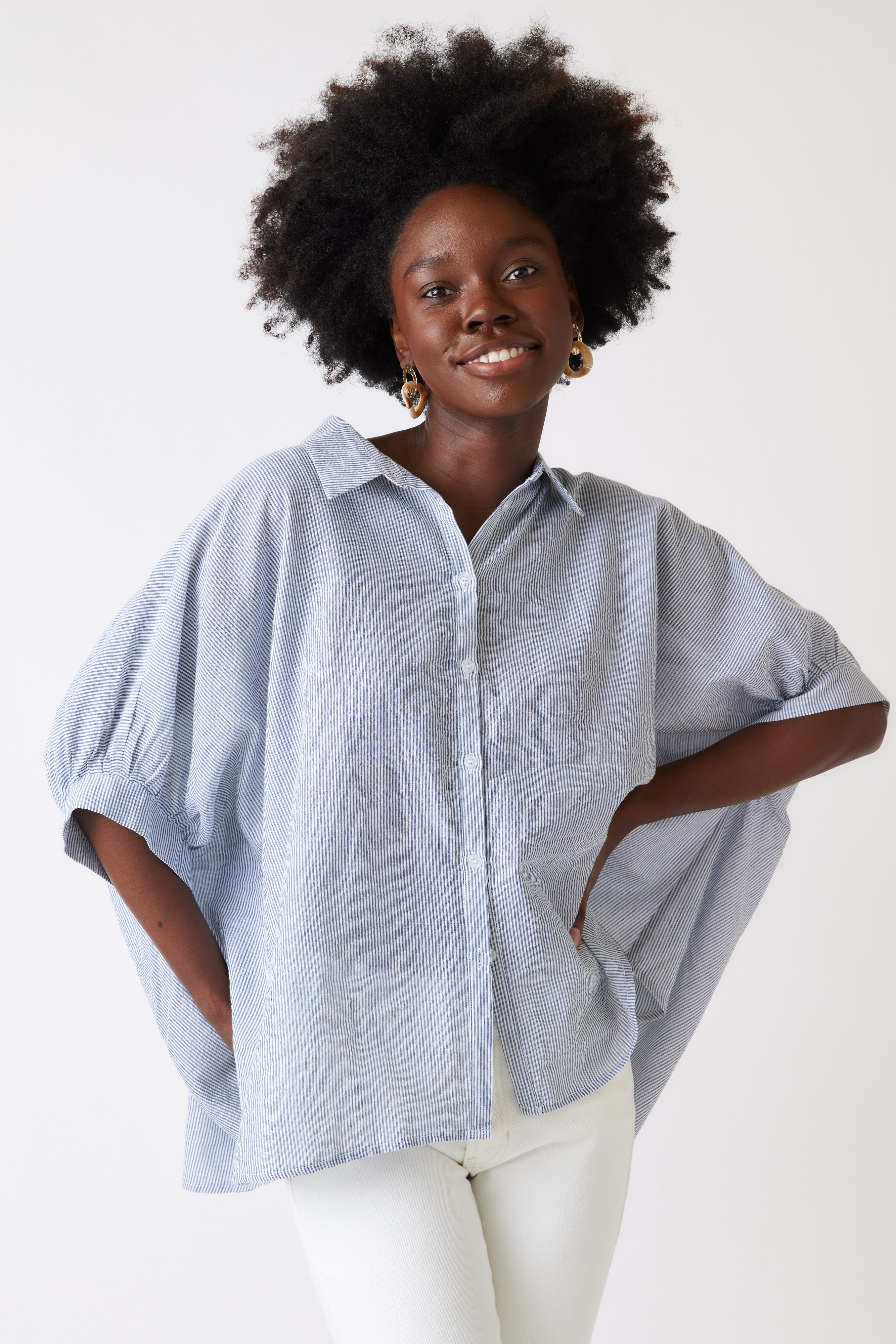 Andie Oversized Button Down - fab'rik