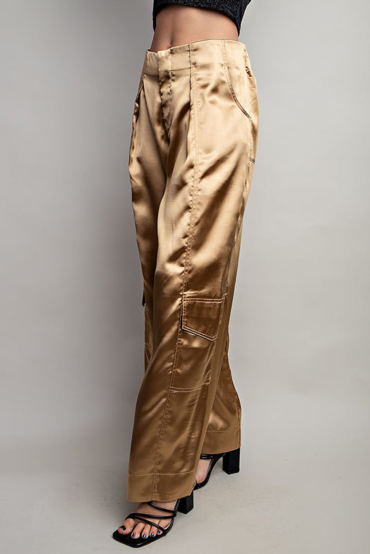 Chambers Satin Cargo Pant - fab'rik