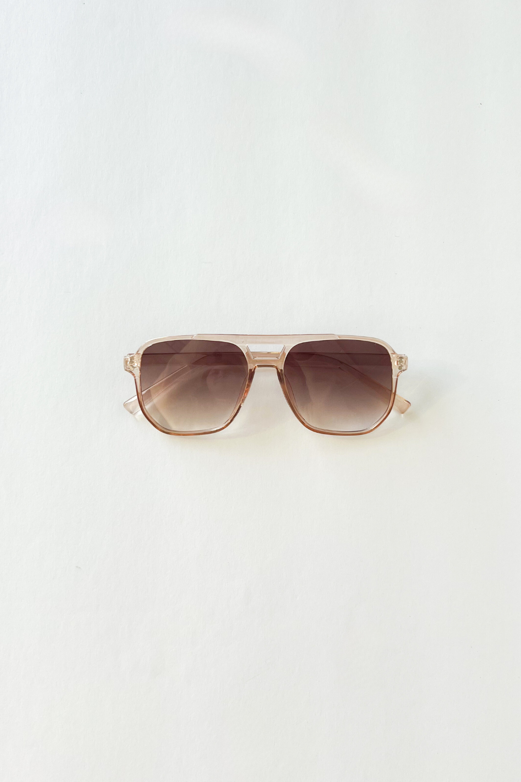 Petty Rounded Stud Double Bridge Sunglasses - fab'rik
