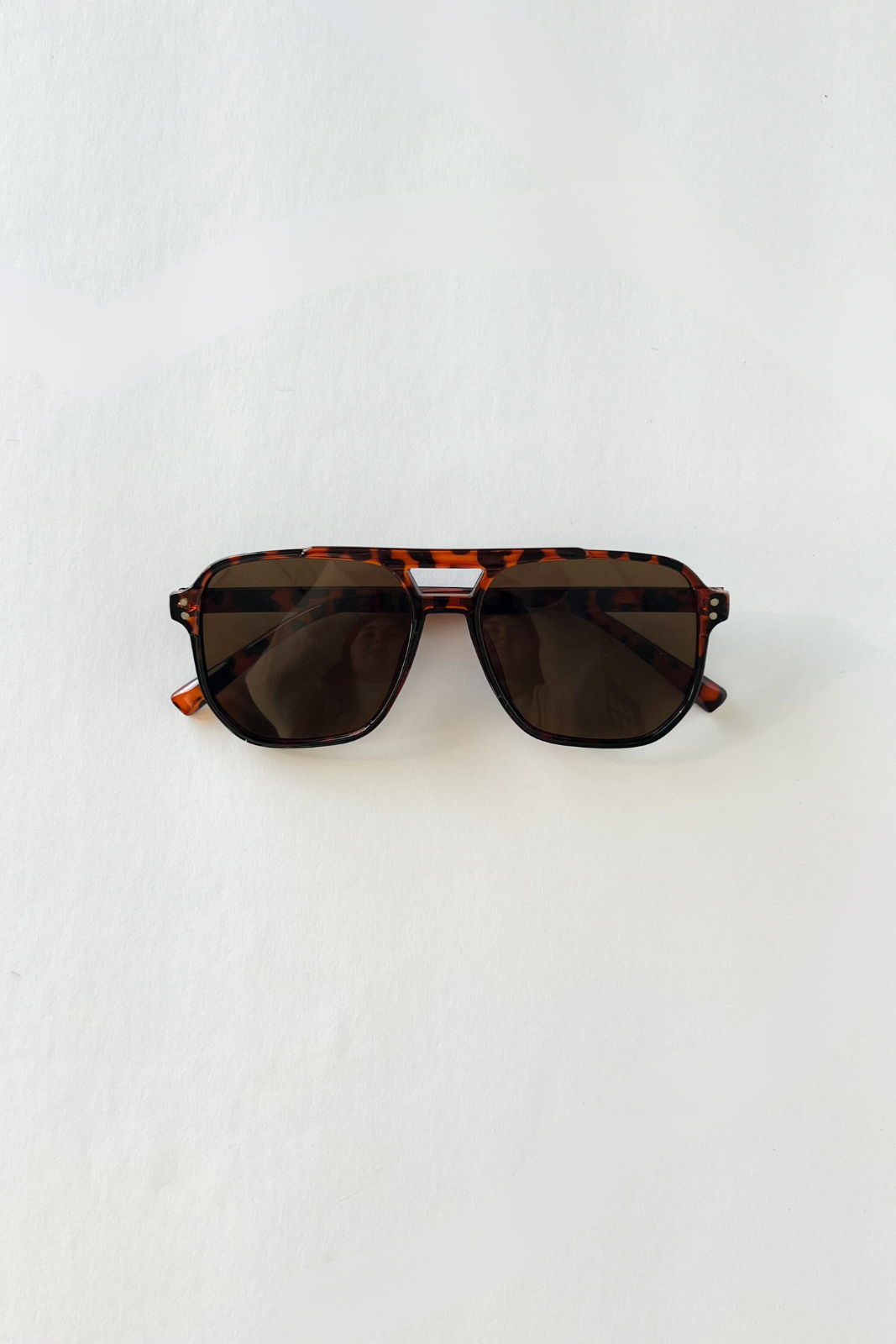 Petty Rounded Stud Double Bridge Sunglasses - fab'rik