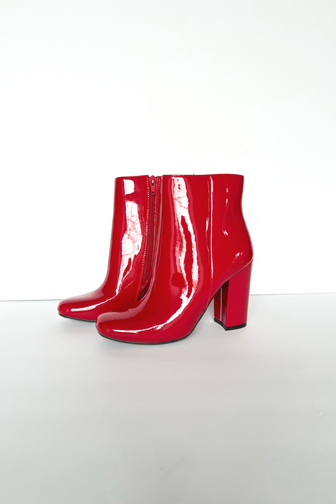 SALE - Awake Patent Leather Bootie - fab'rik