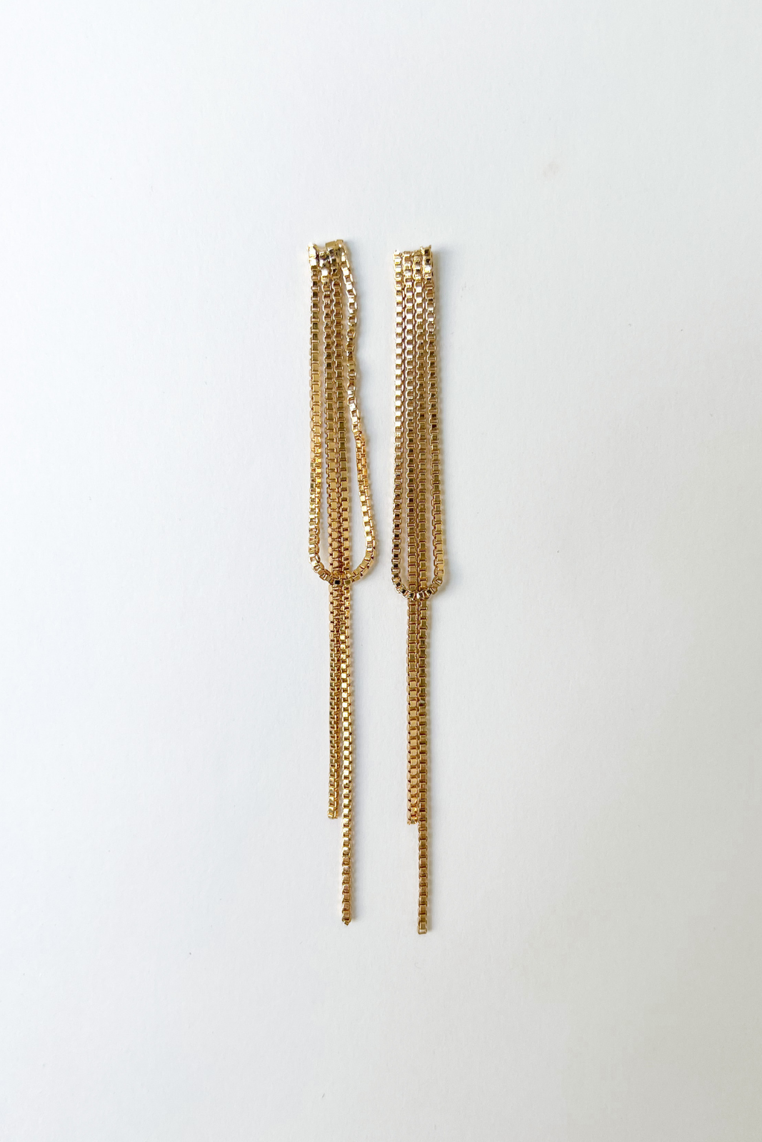 Kora Dangle Chain Earrings - fab'rik