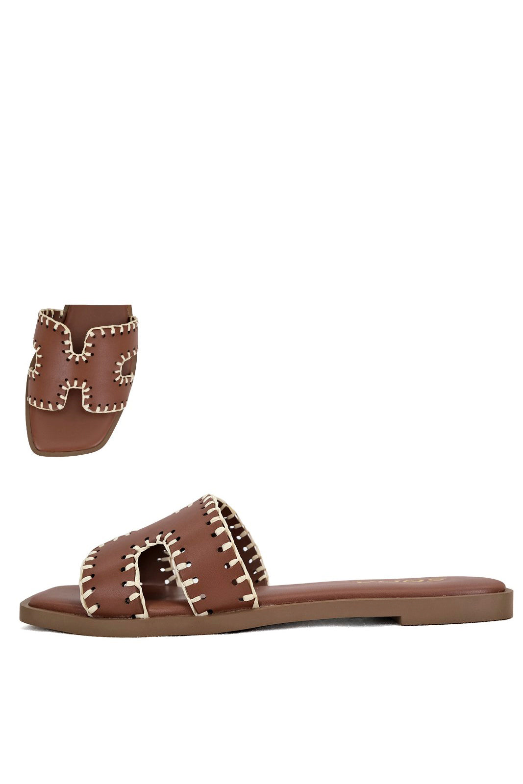 Hampton Slide On Sandals - fab'rik