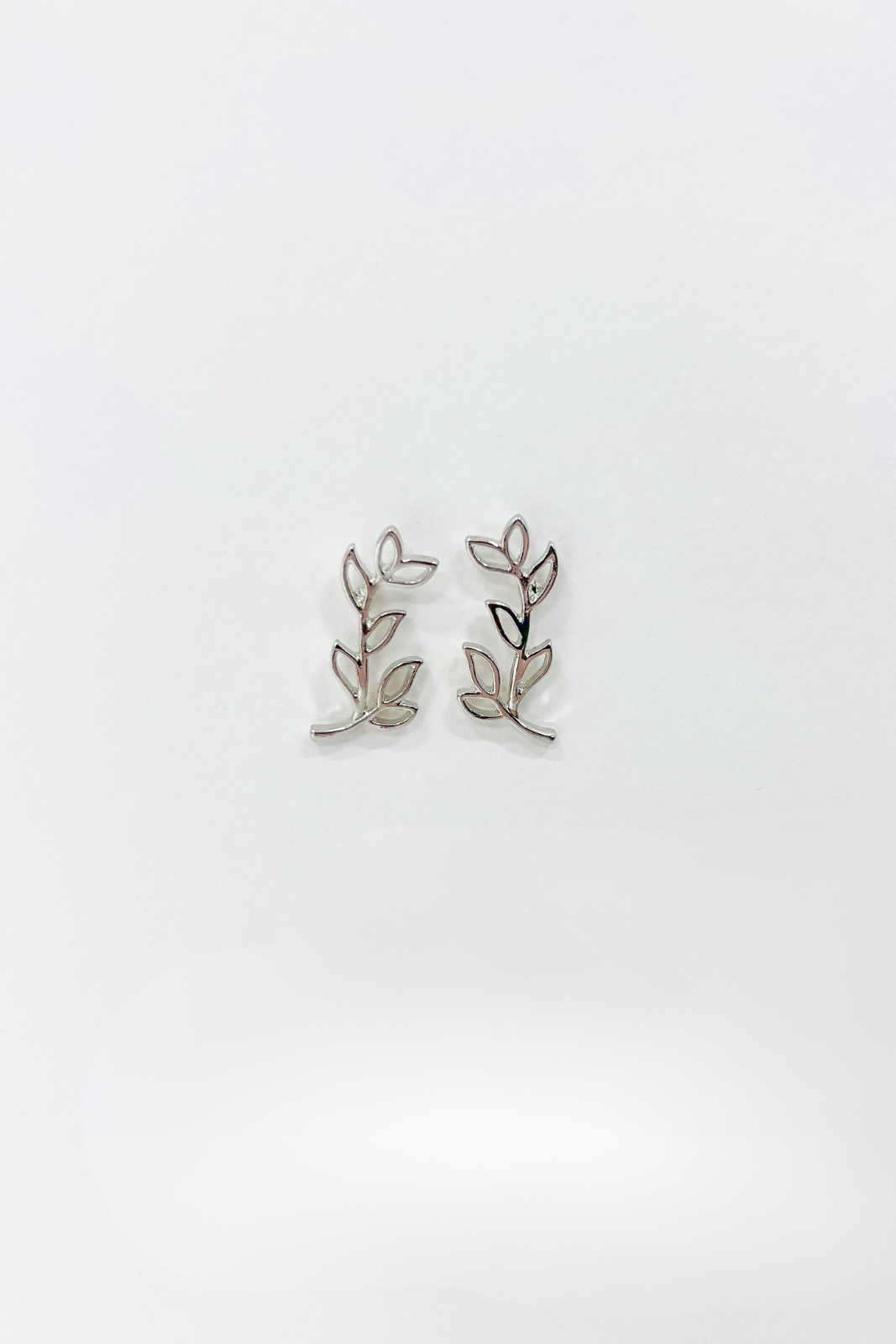 Adele Olive Leaf Stud Earrings - fab'rik