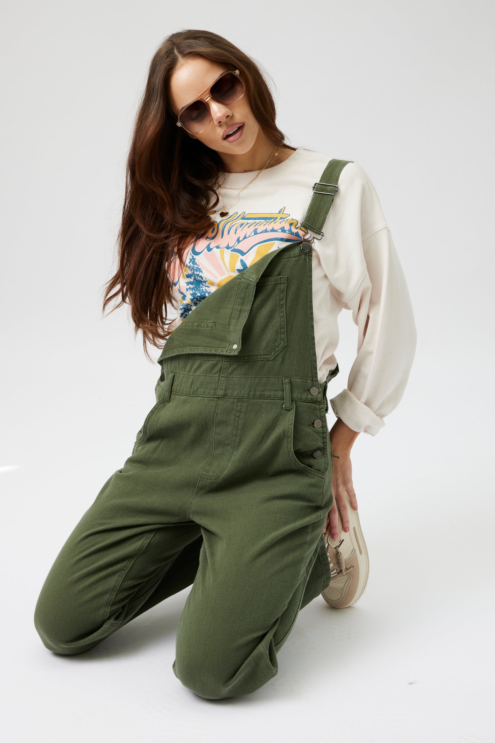 Crosby Deep Pocket Detail Denim Overall Jumpsuit - fab'rik