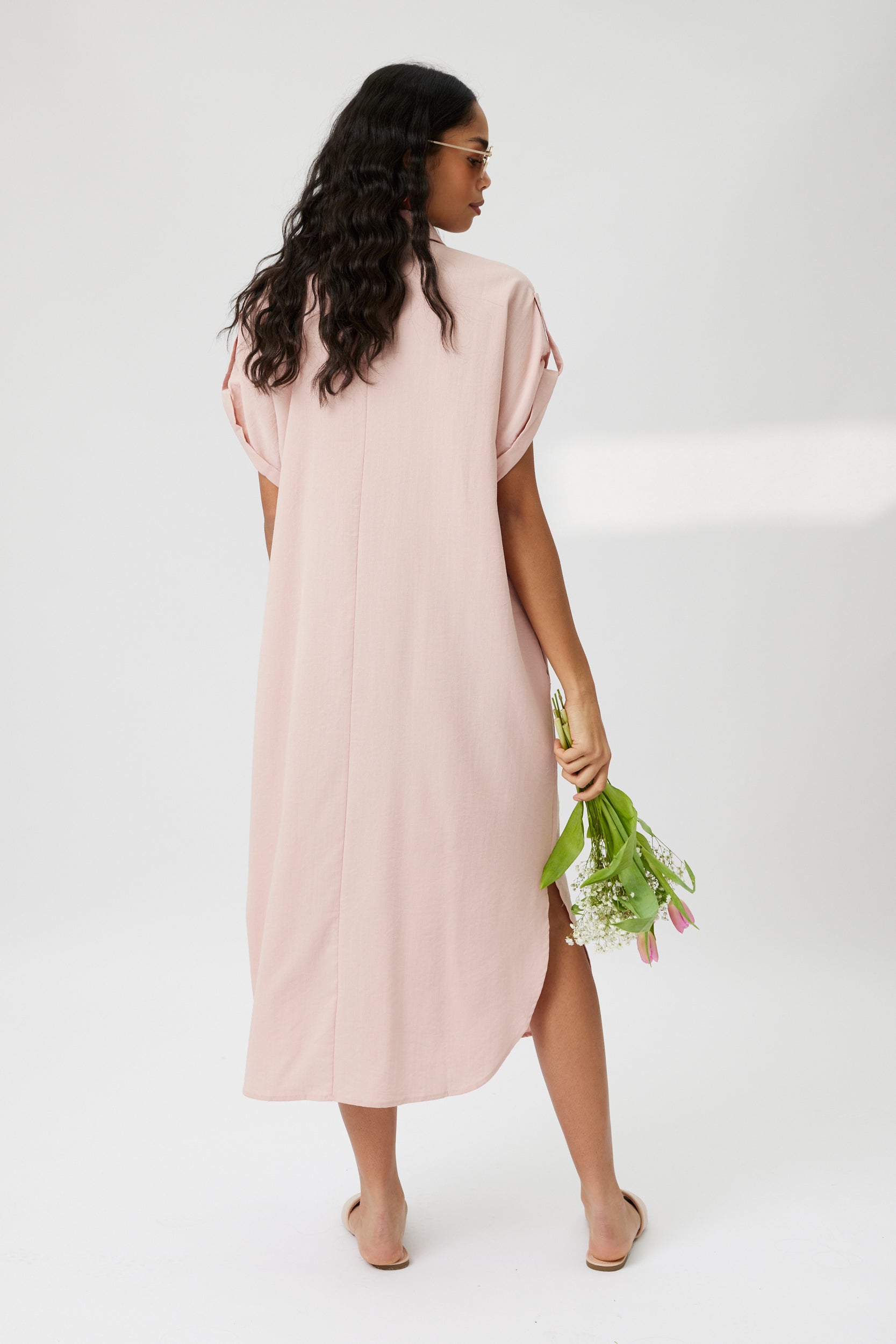 Natasha Maxi Shirt Dress - fab'rik