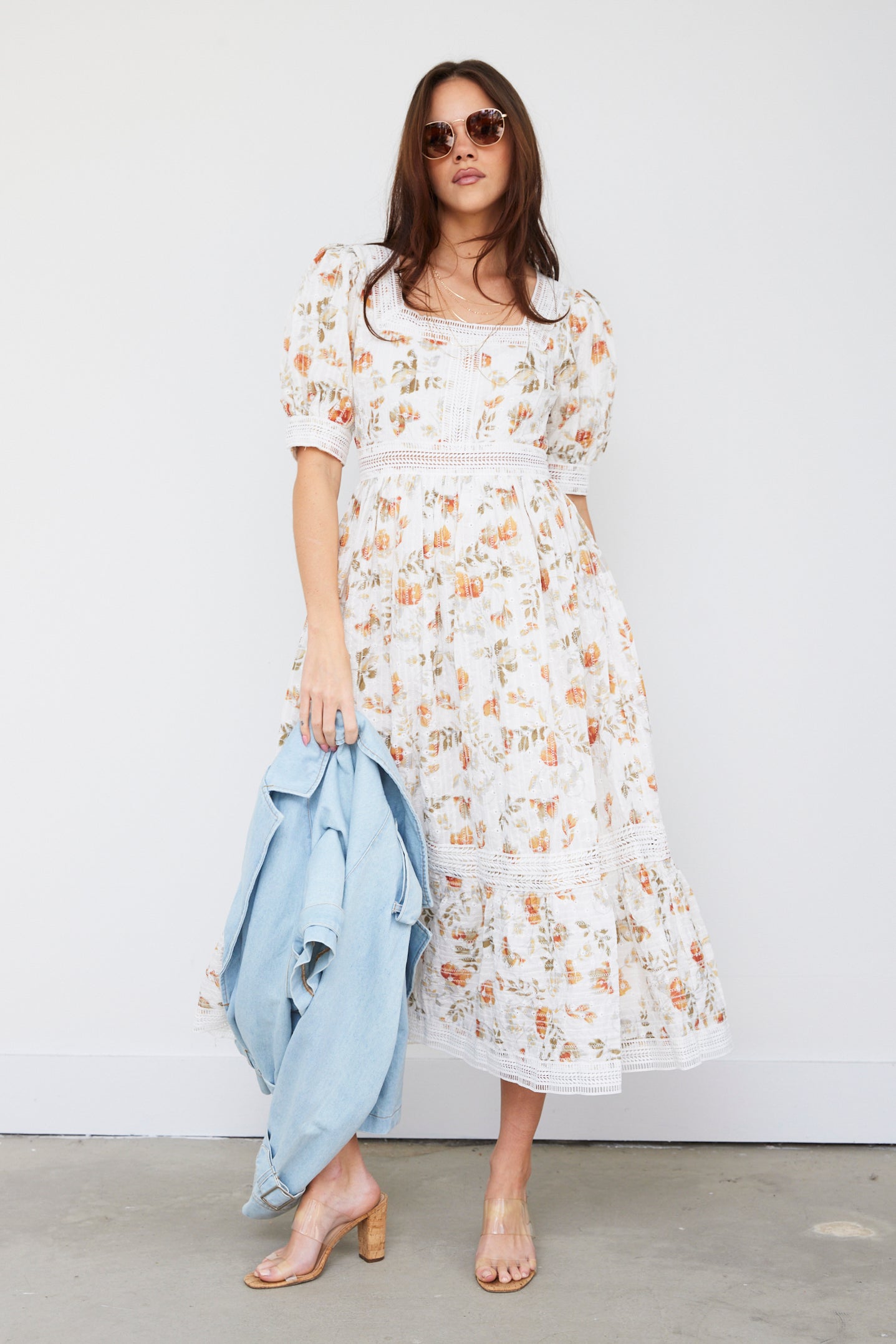 Anita Puff Sleeve Midi Dress - fab'rik