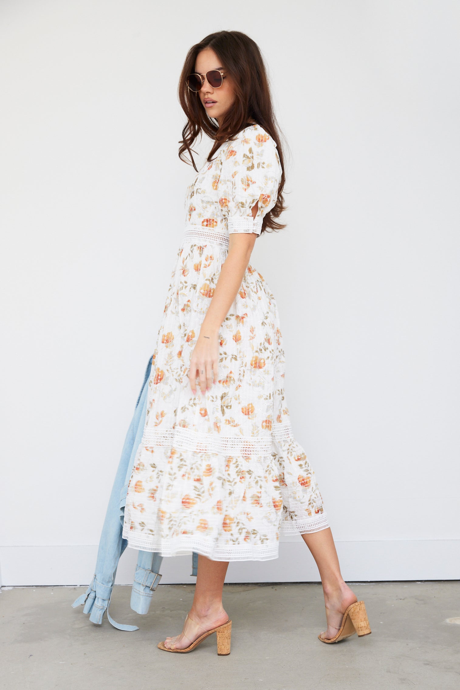 Anita Puff Sleeve Midi Dress - fab'rik