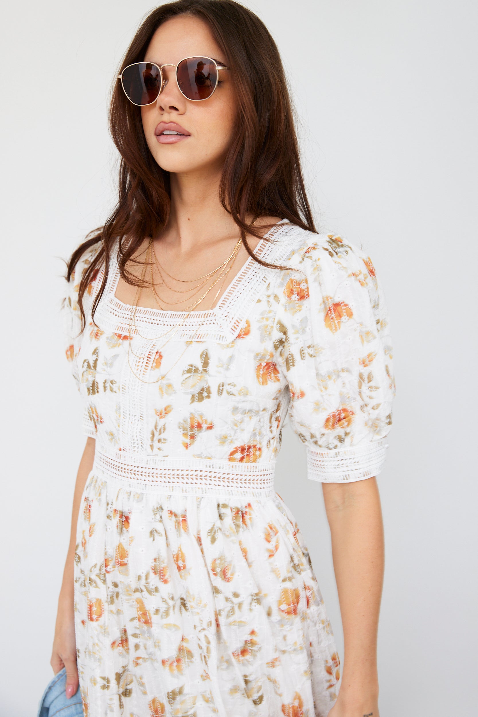 Anita Puff Sleeve Midi Dress - fab'rik