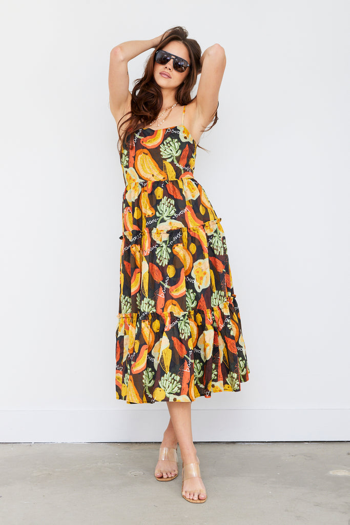 Tallia Printed Midi Dress - fab'rik