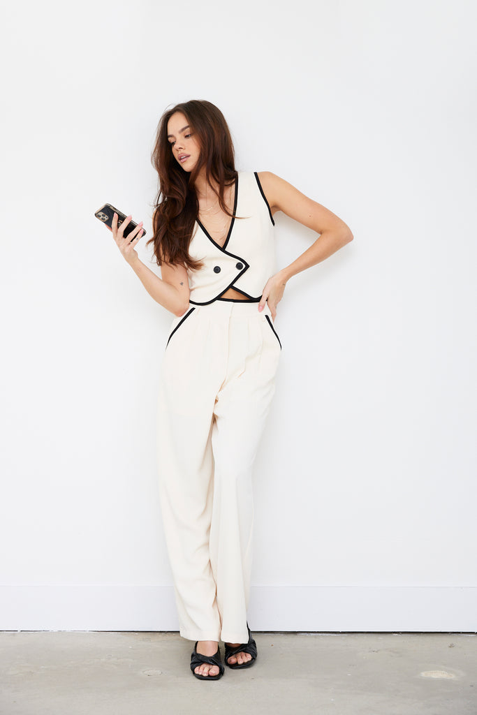 Phoenix Contrast Detail Vest - fab'rik