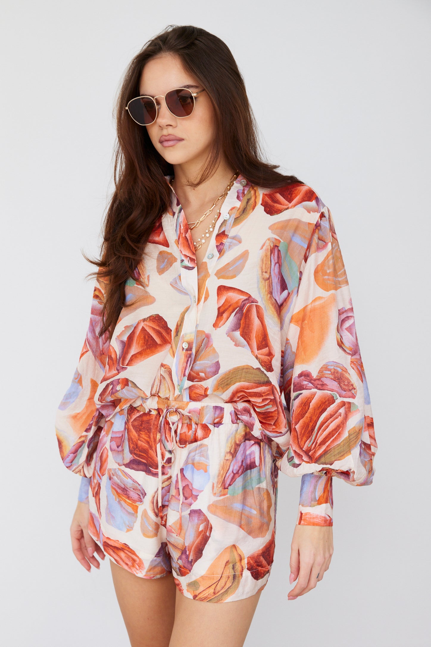 Morgan Printed Blouse - fab'rik