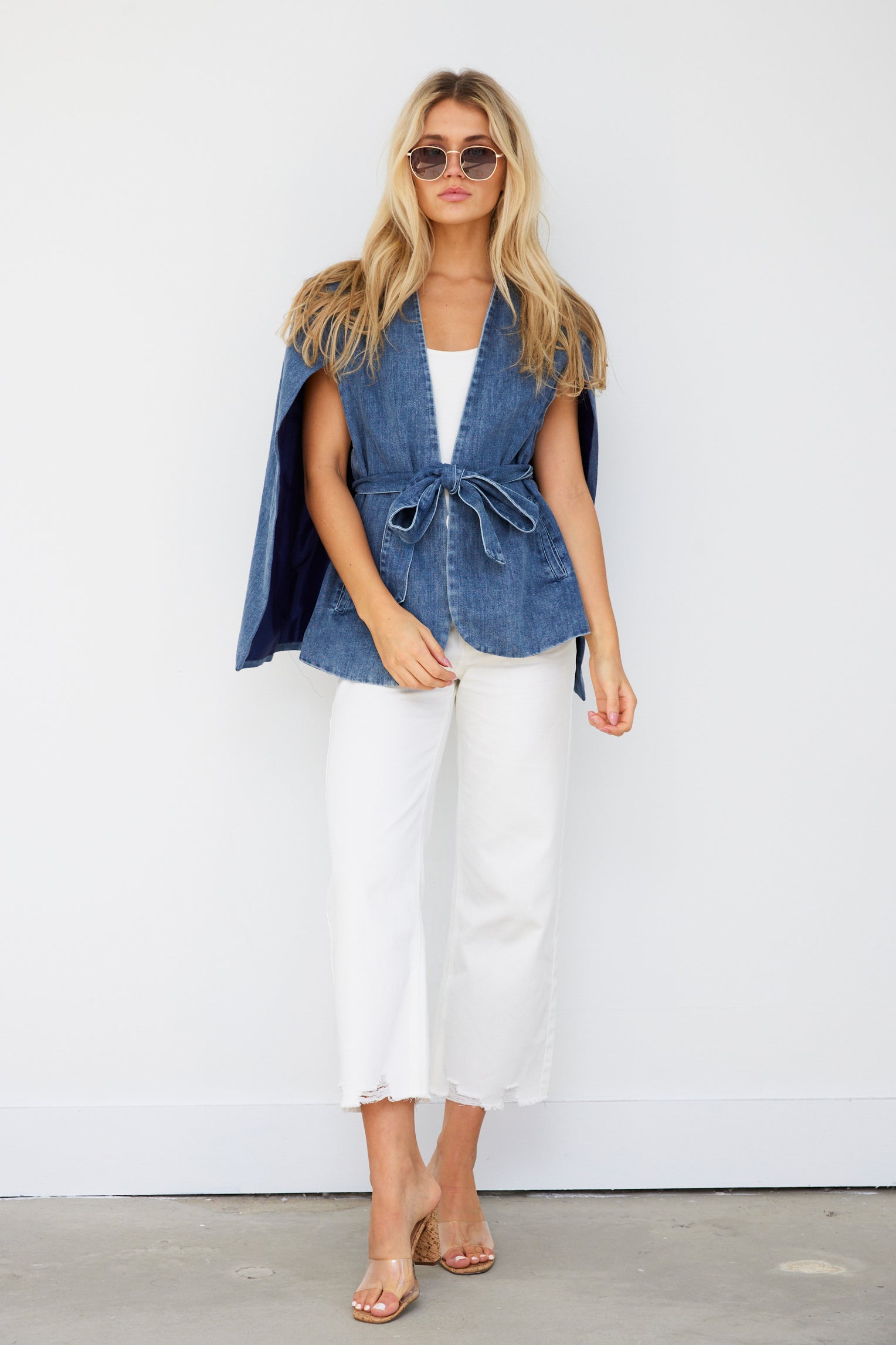 Simon Denim Cape Blazer - fab'rik