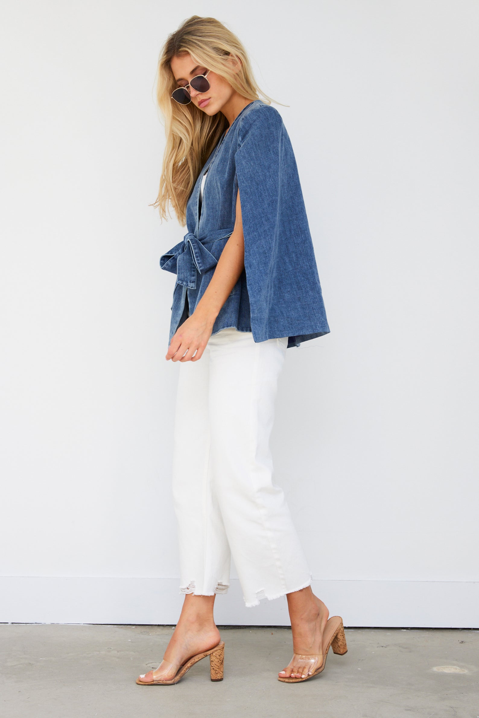 Simon Denim Cape Blazer - fab'rik