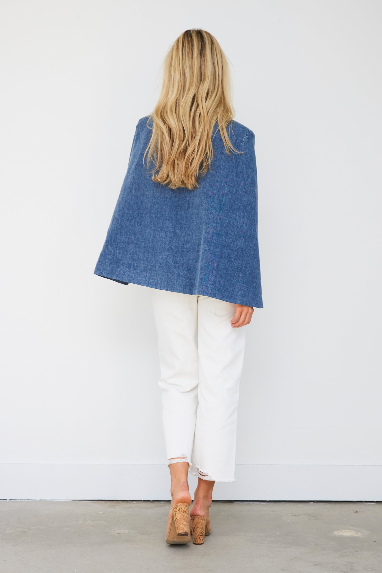 Simon Denim Cape Blazer - fab'rik