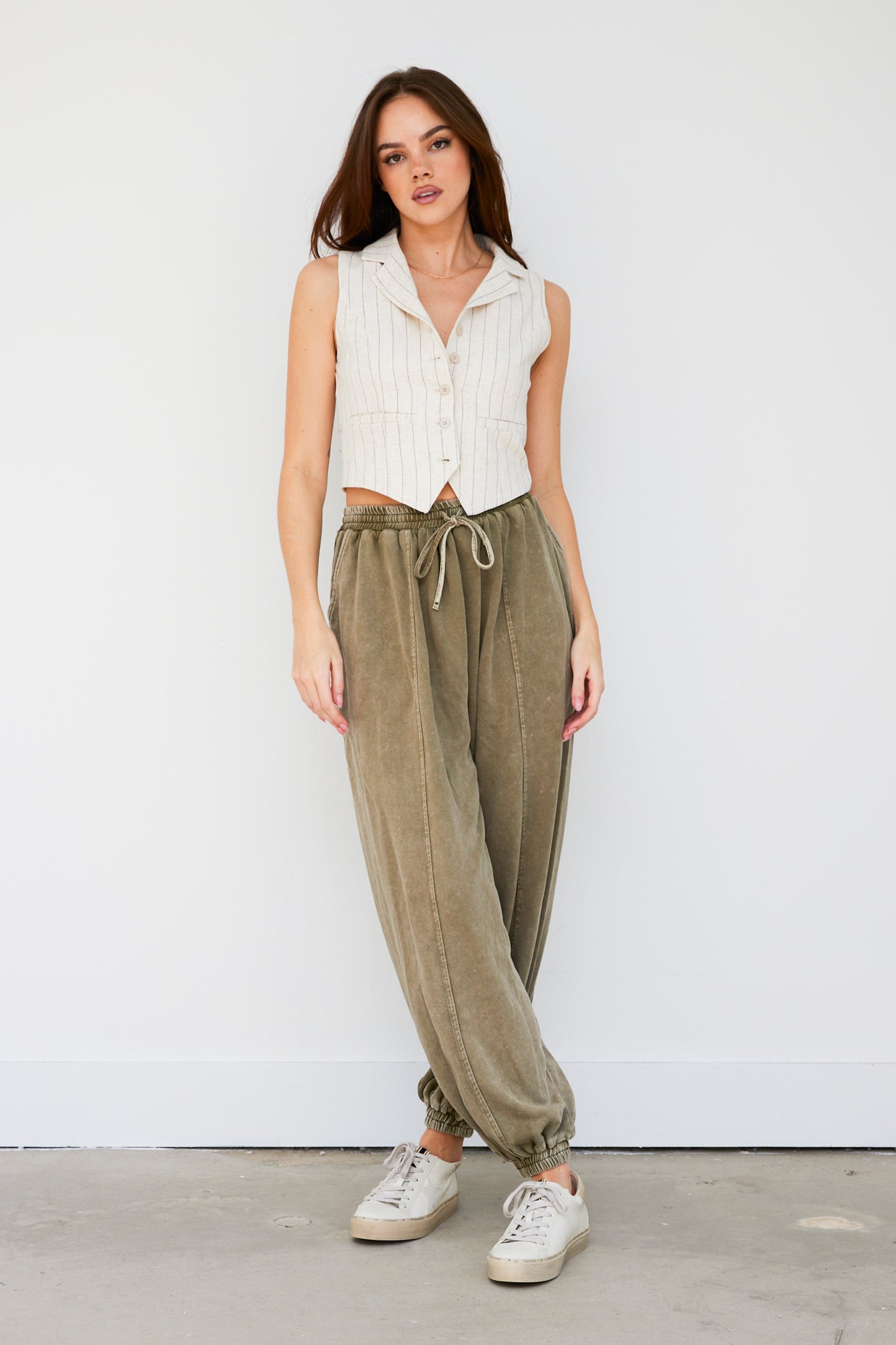 O'Brien Washed Drawstring Joggers - fab'rik