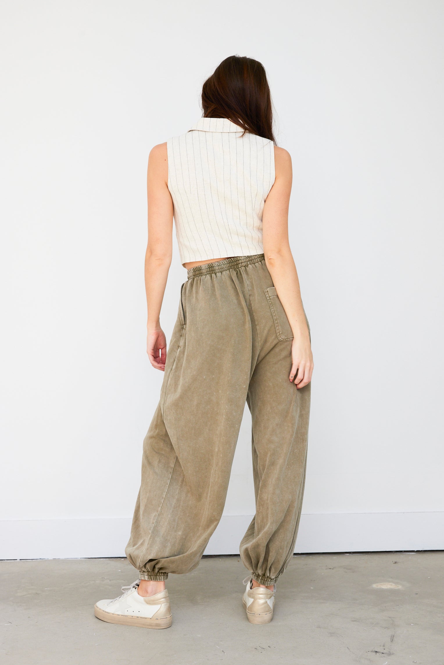 O'Brien Washed Drawstring Joggers - fab'rik