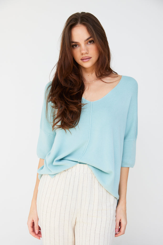 Tessa Short Sleeve Sweater - fab'rik
