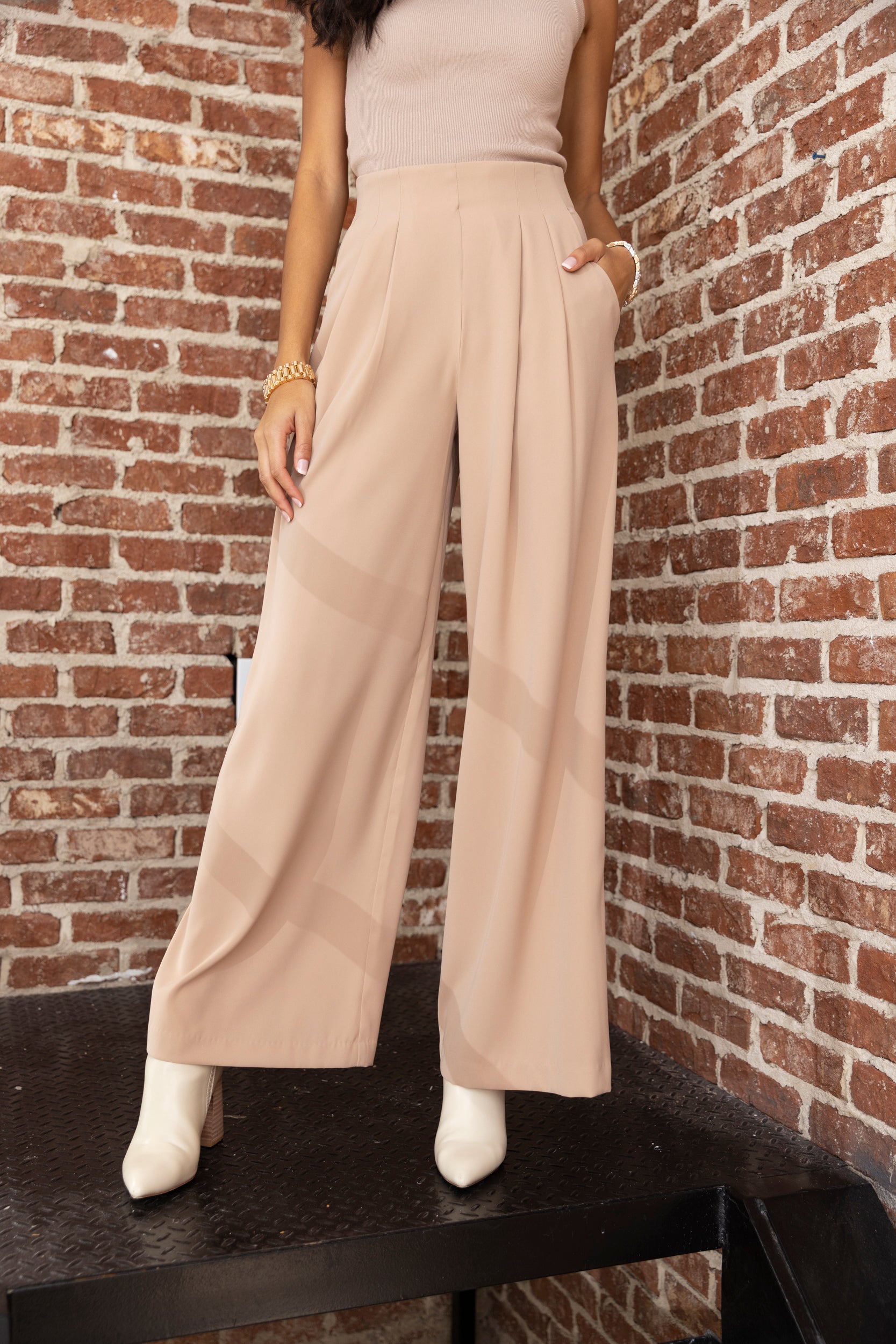 Sally Pleated Detail Trouser - fab'rik
