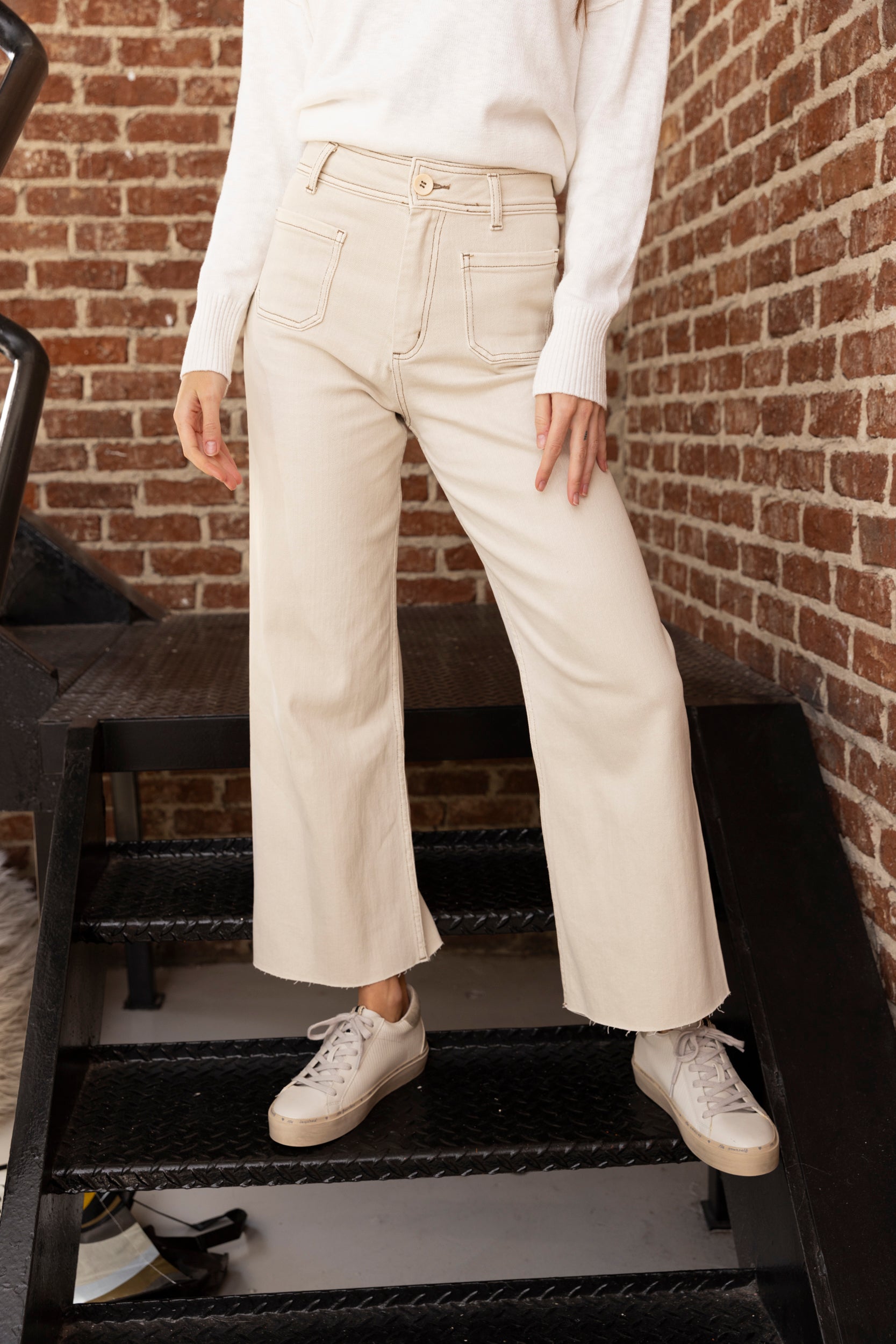Anita Patch Pocket Straight Leg Pant - fab'rik