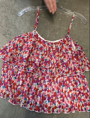 Suri Floral Pleated Tank