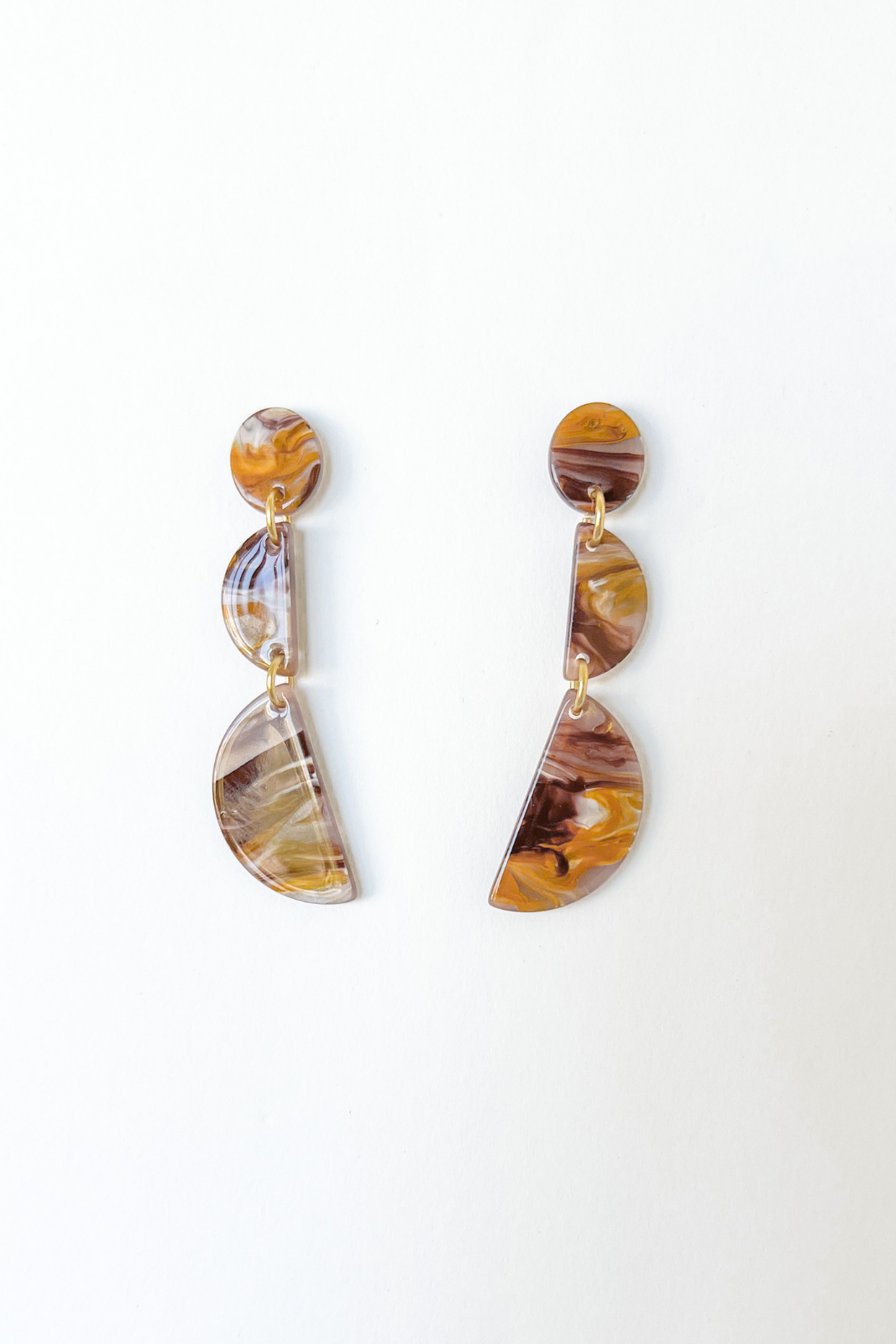 Heather Marble Dangle Earrings - fab'rik