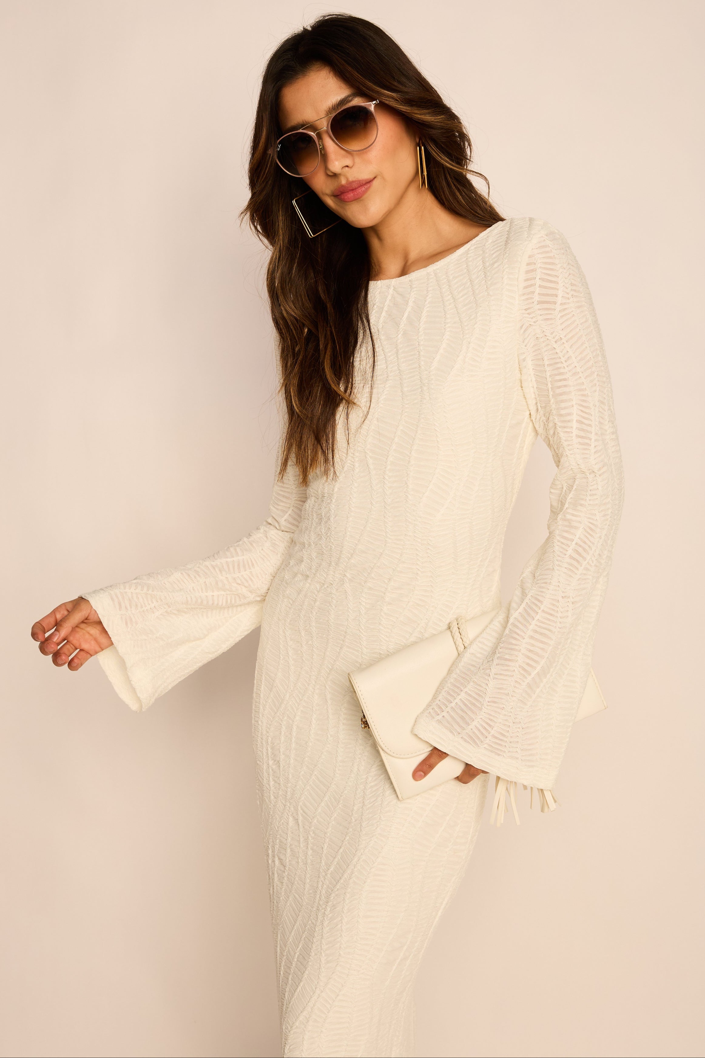 SALE - Megan Texture Knit Sweater Dress