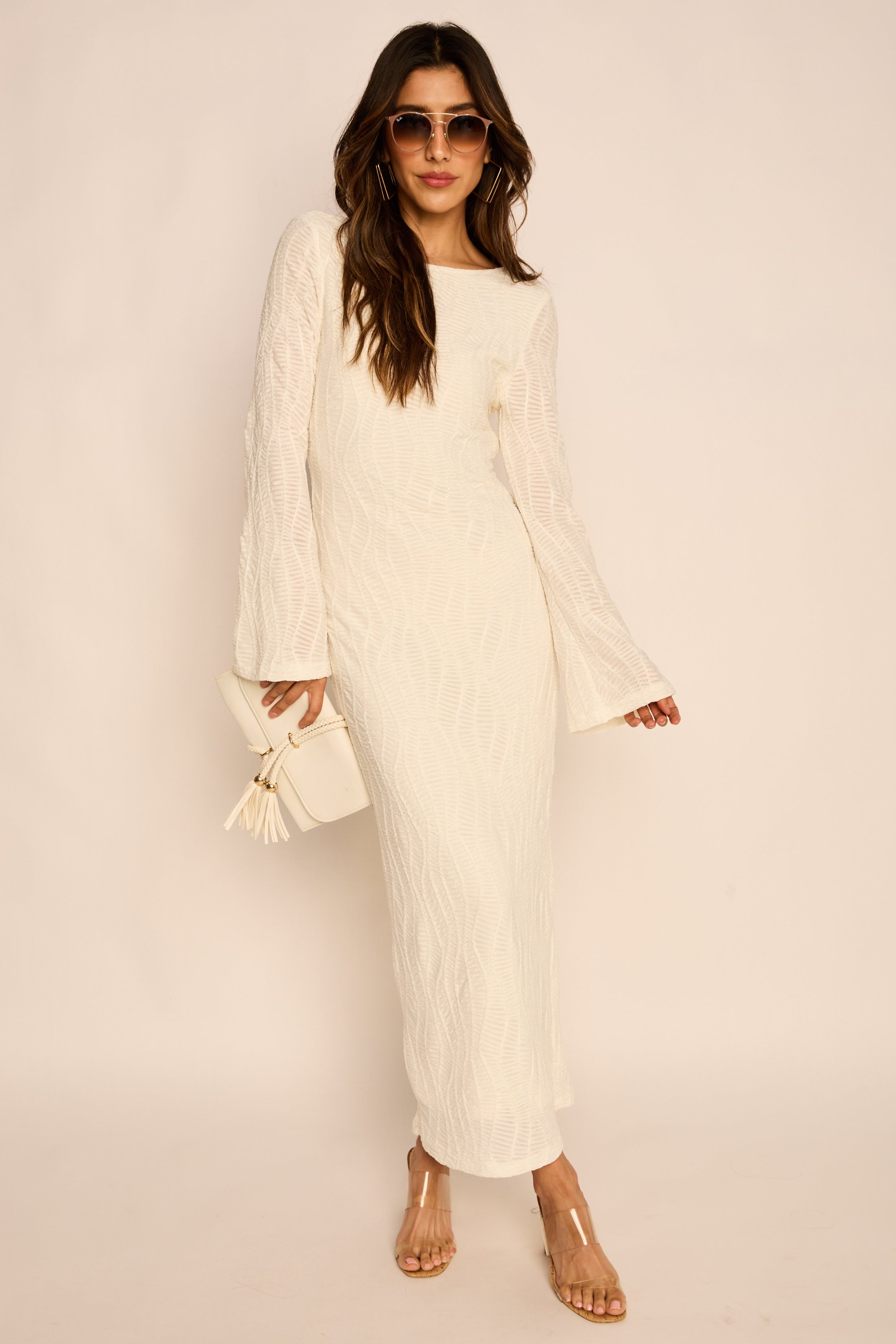 SALE - Megan Texture Knit Sweater Dress