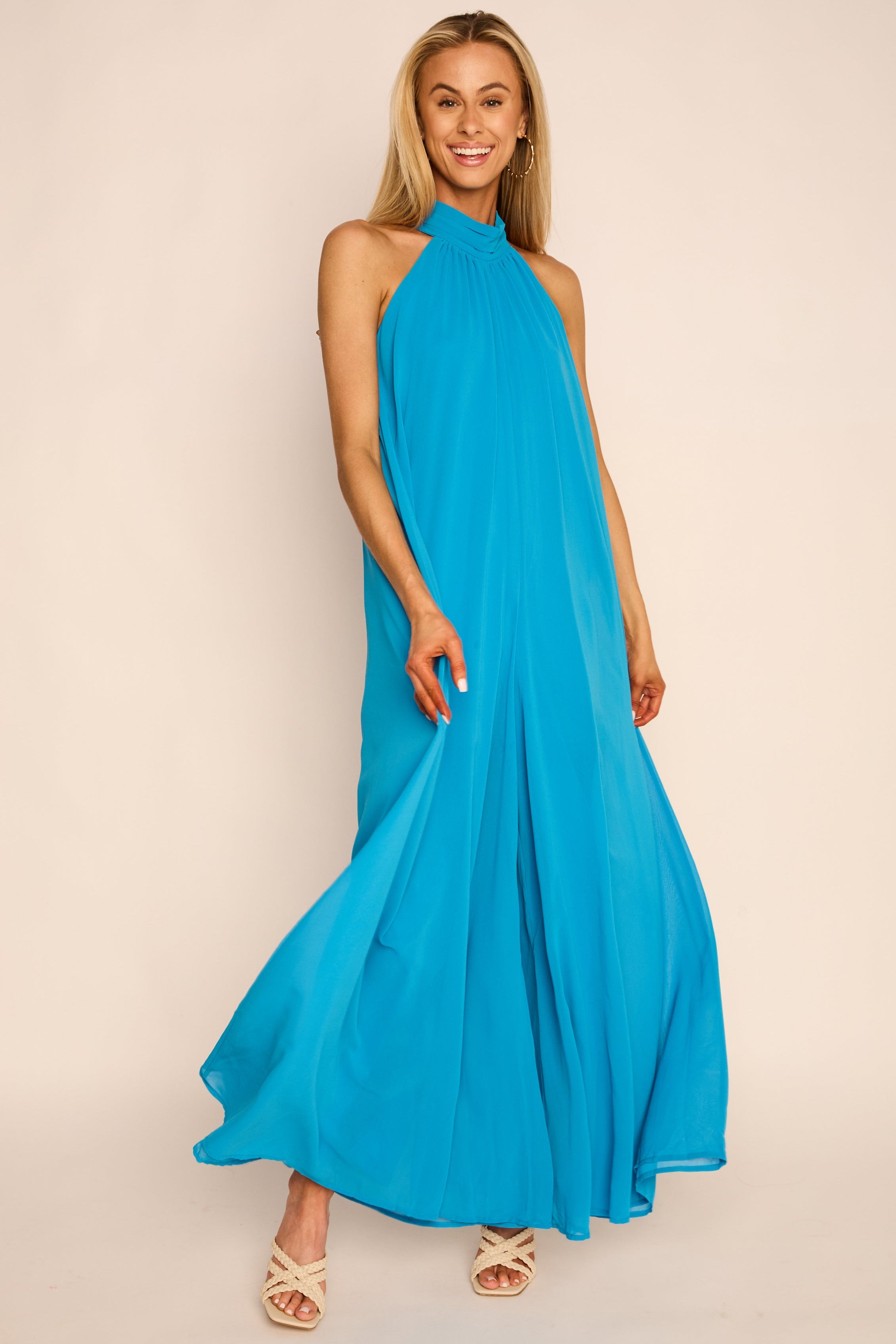 Maddie Halter Wide Leg Jumpsuit