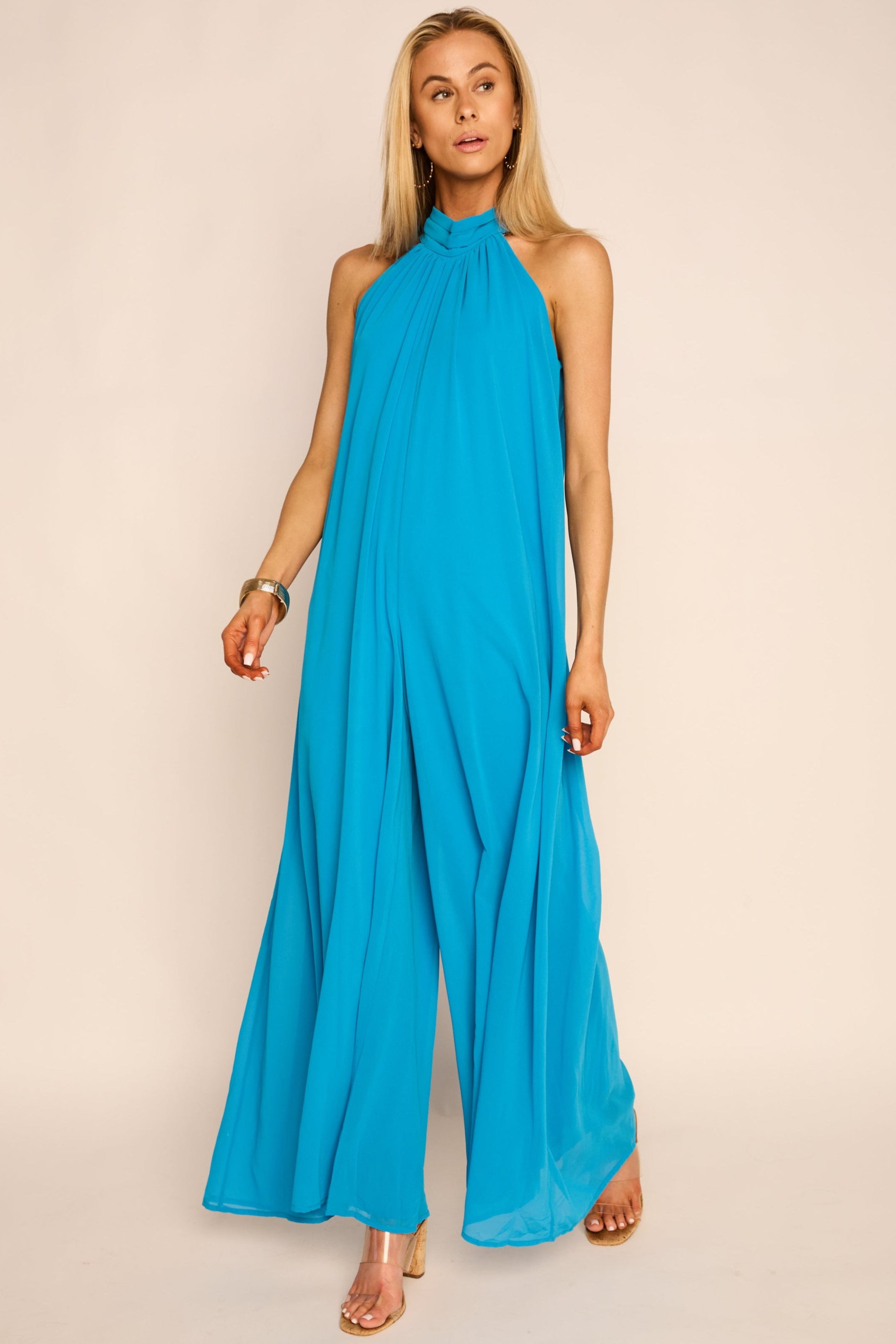 Maddie Halter Wide Leg Jumpsuit