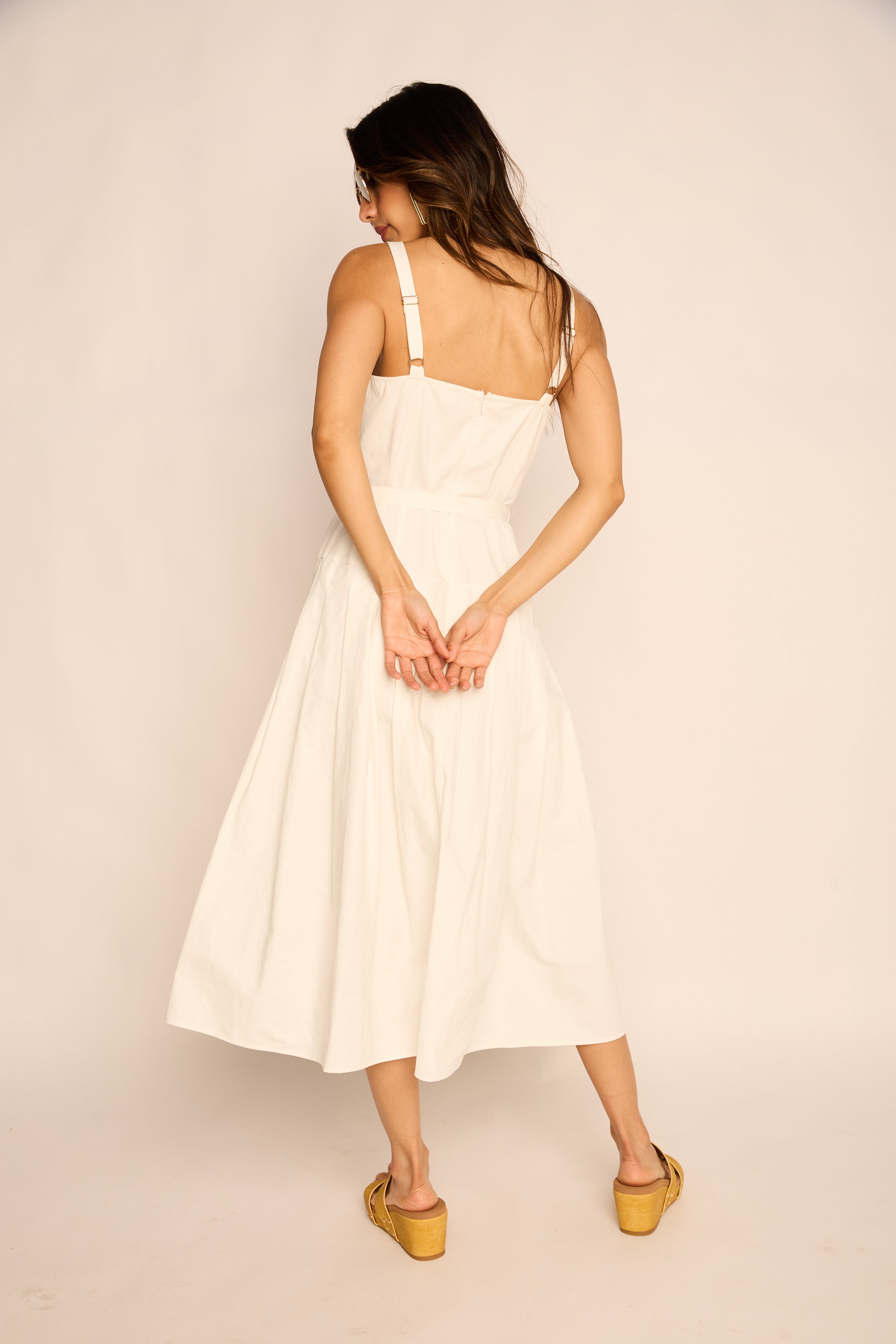 Natalie Belted Midi Dress
