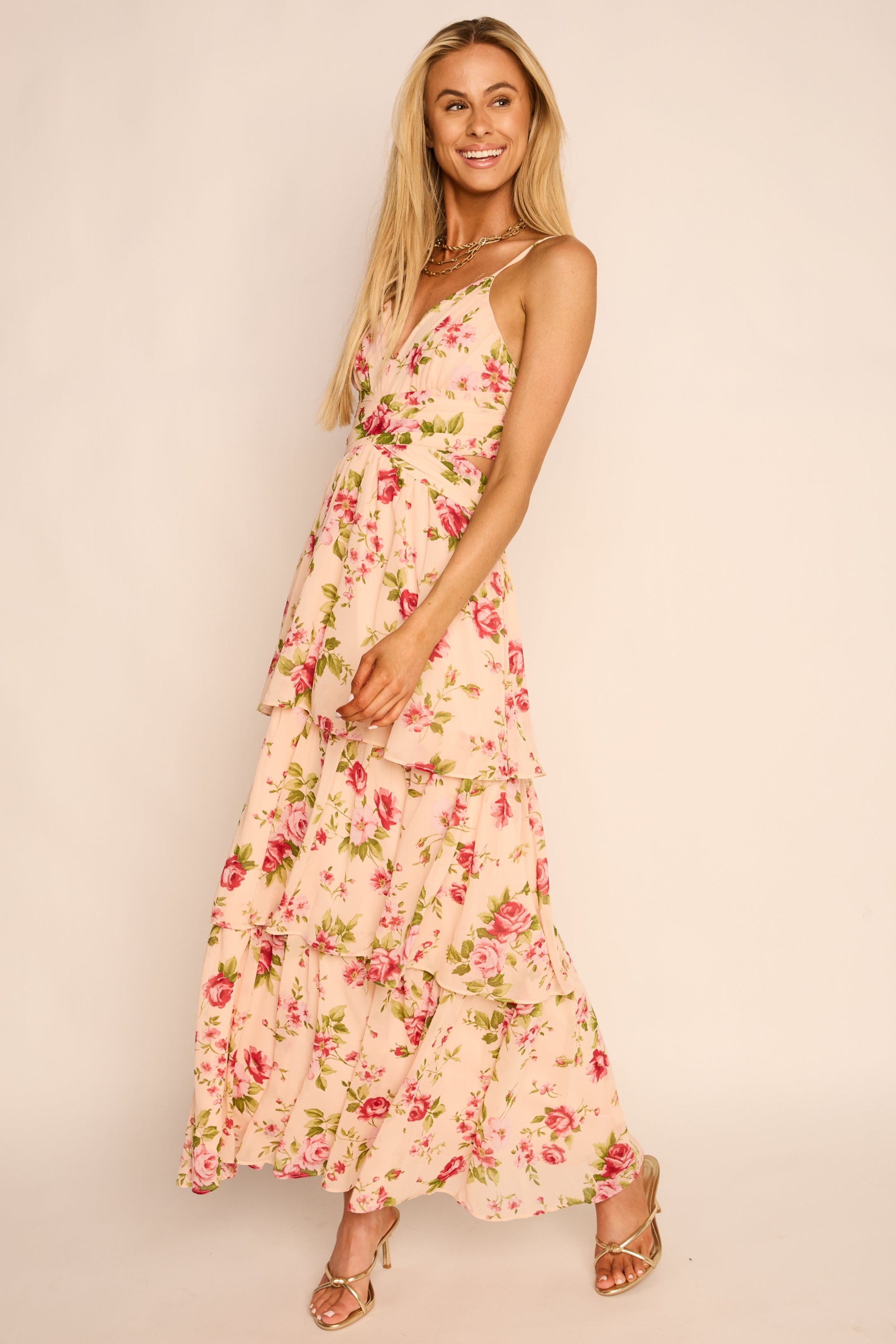Jayda Tie Back Maxi Dress