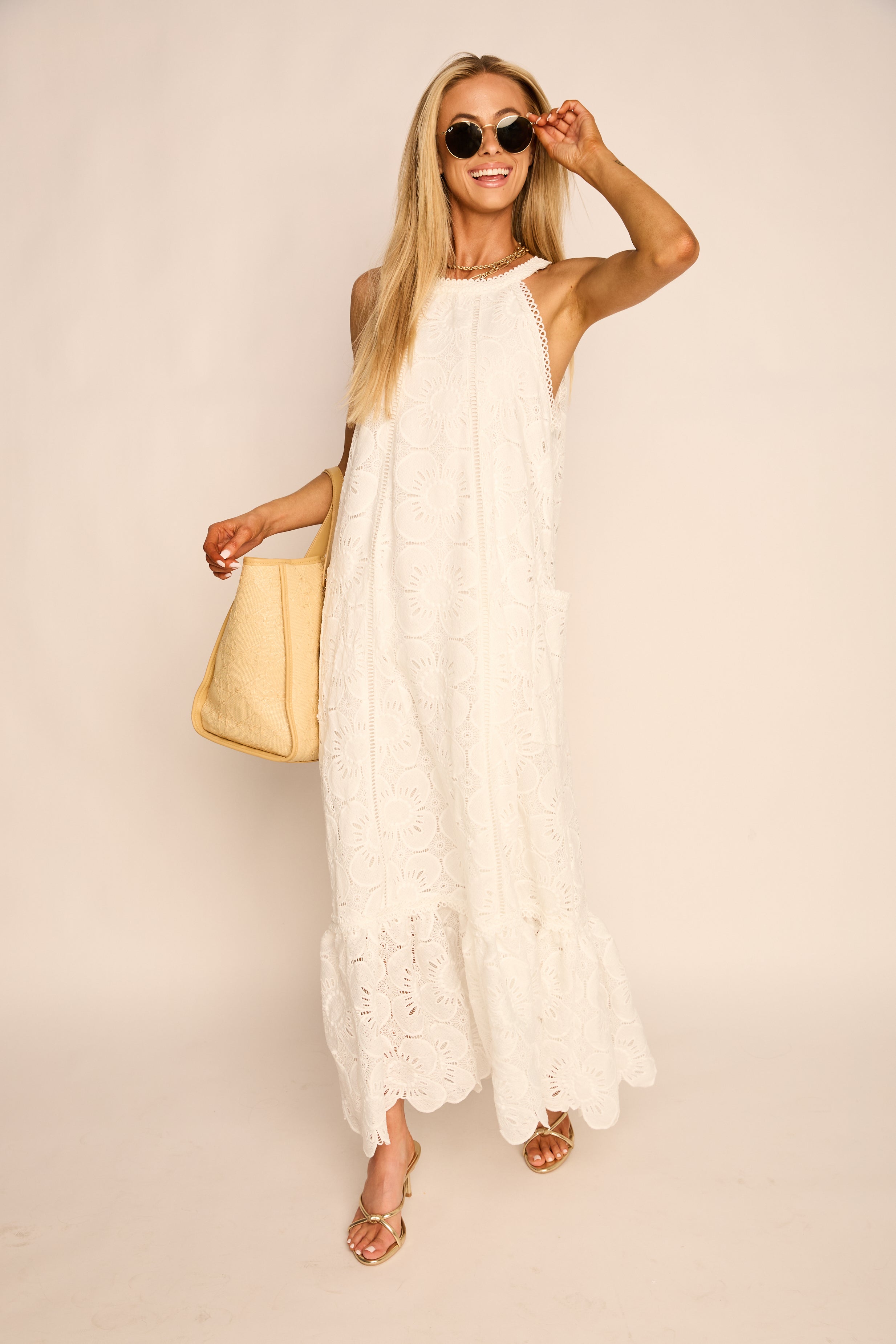 Gisele Ruffle Bottom Maxi Dress