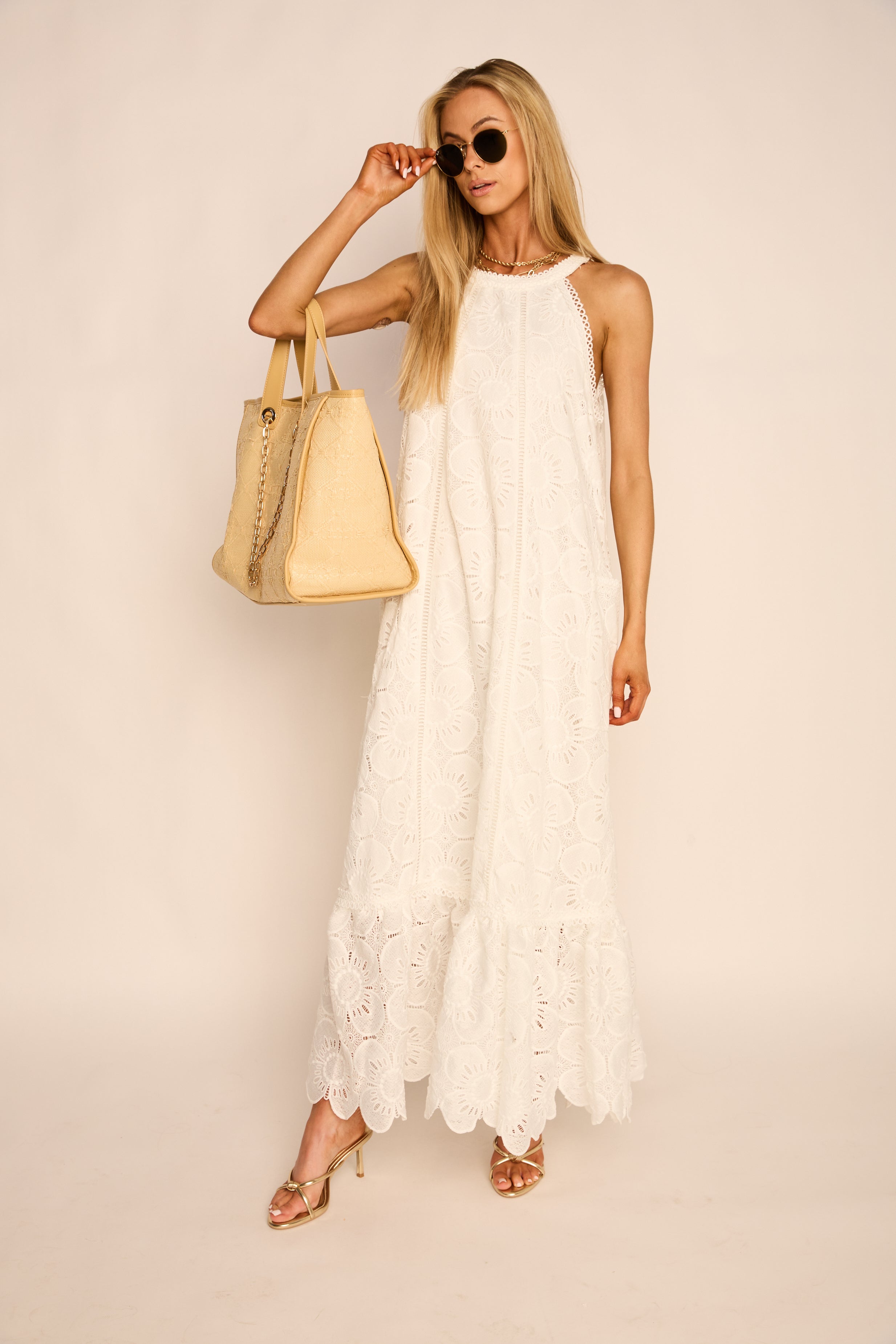 Gisele Ruffle Bottom Maxi Dress