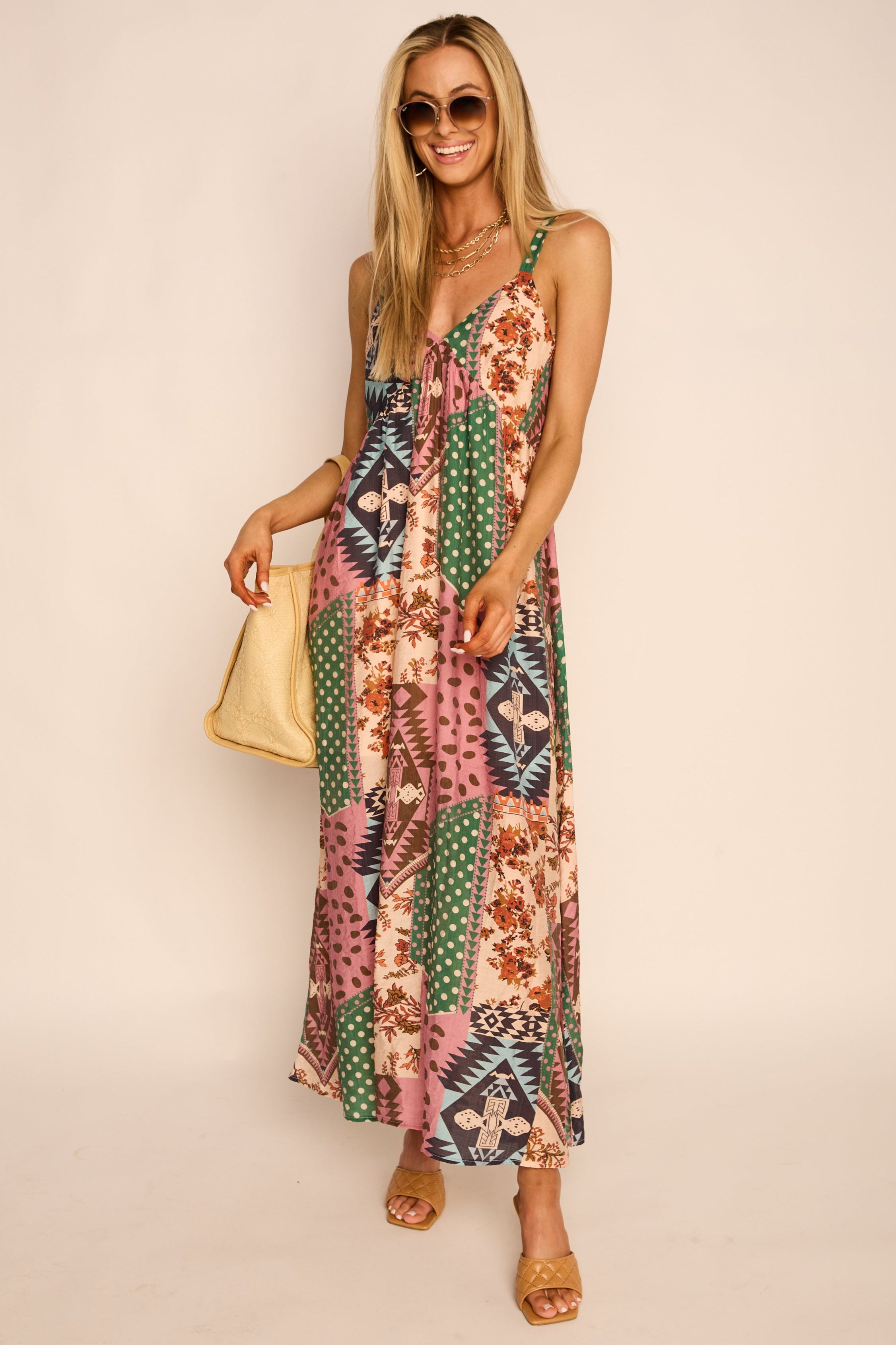 Parker Patterned Midi Dress