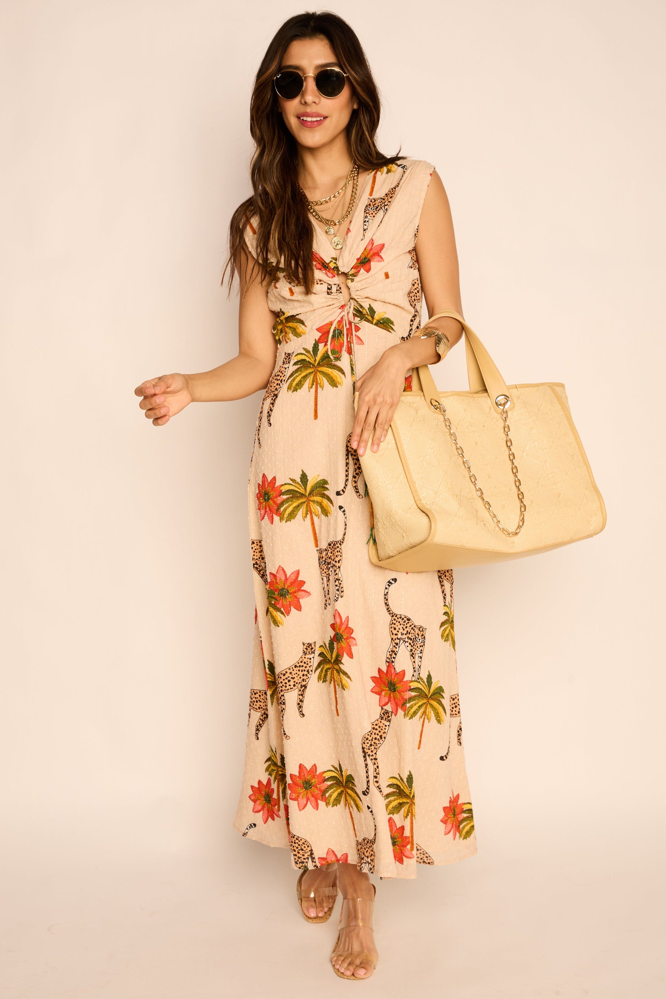 Serena Front Tie Maxi Dress