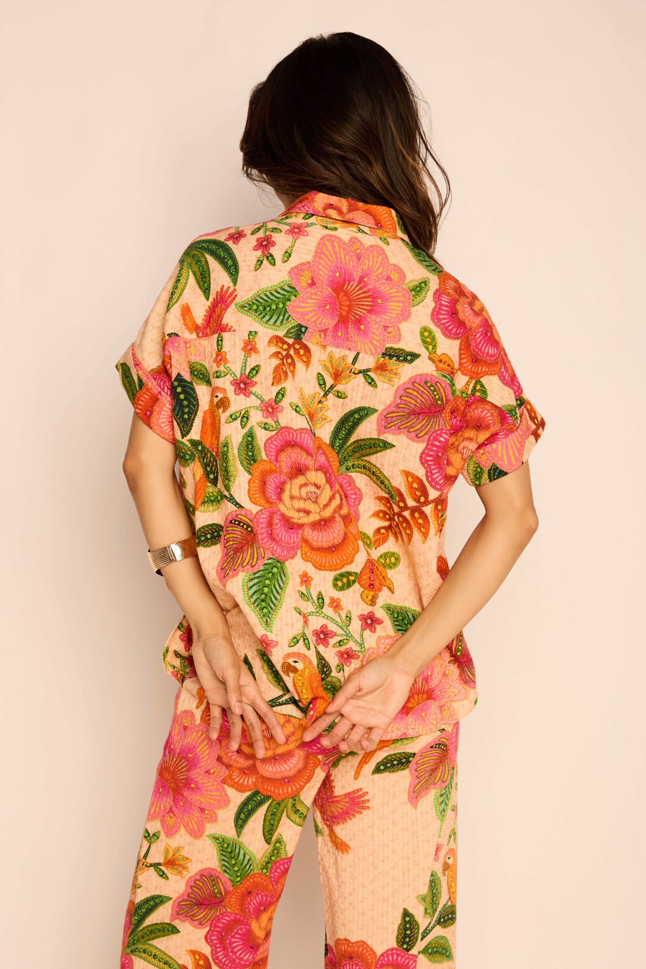 Chloe Tropical Button Up