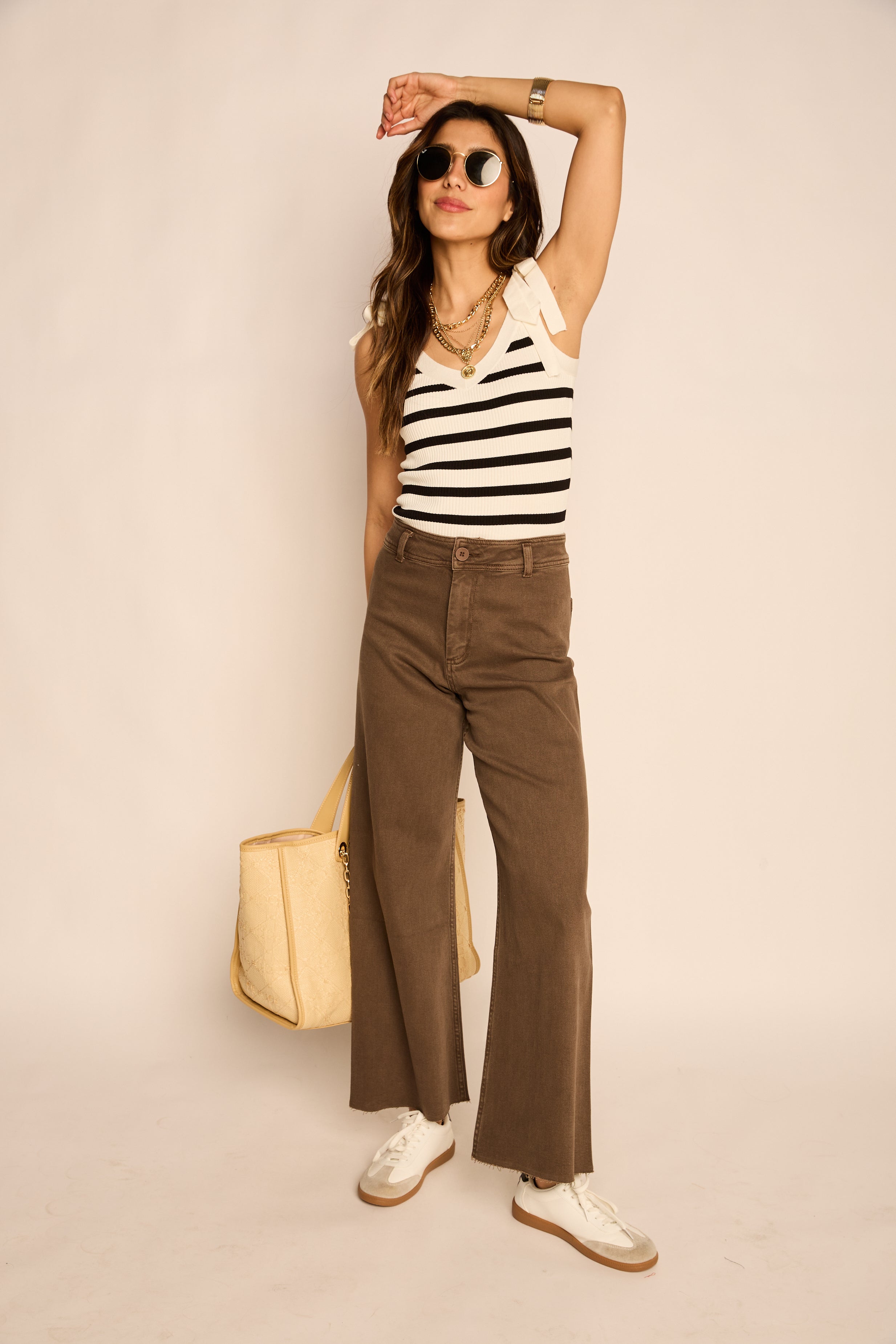 Heather Striped Tank Top
