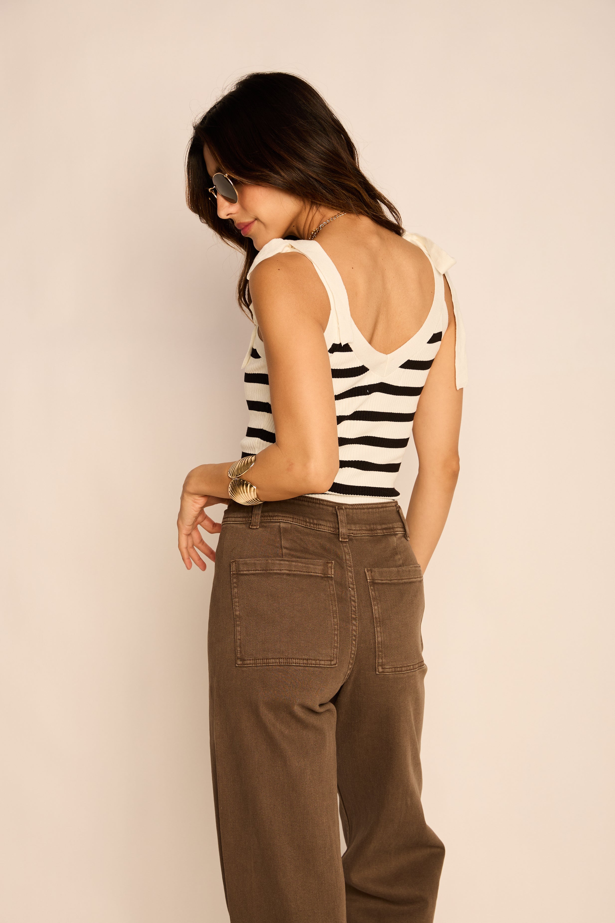 Heather Striped Tank Top