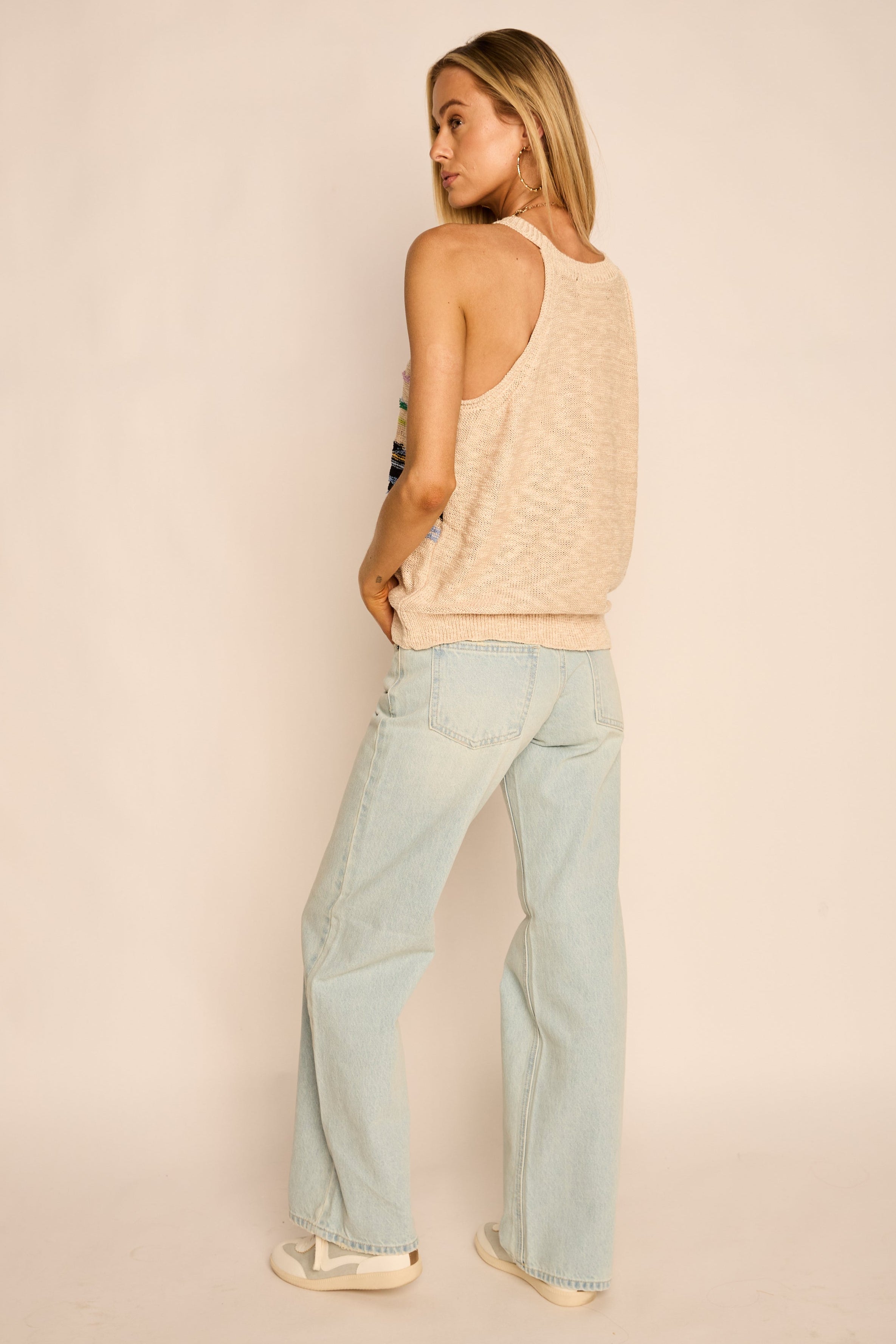Naomi Striped Knit Tank