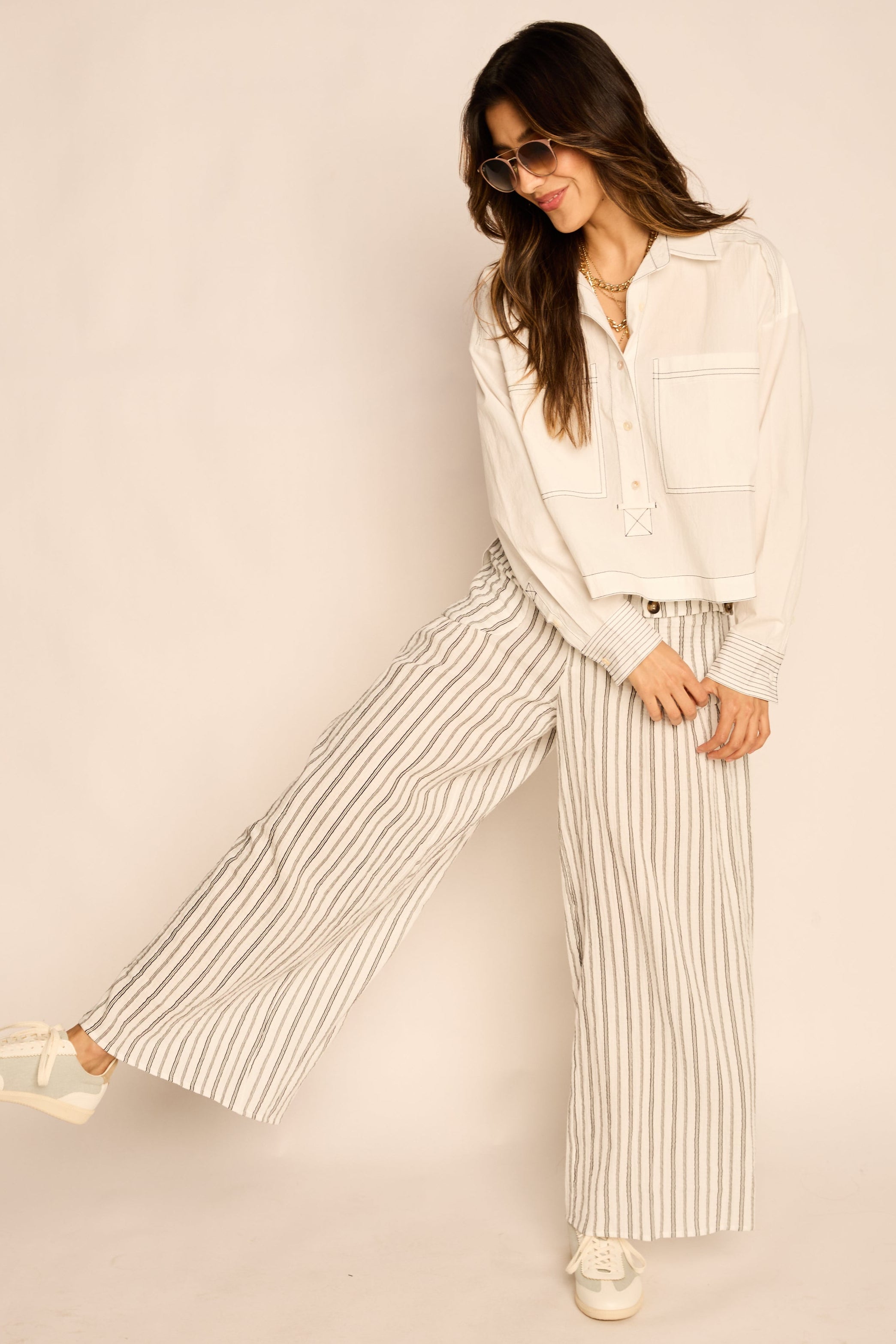 Mara Striped Cargo Pant