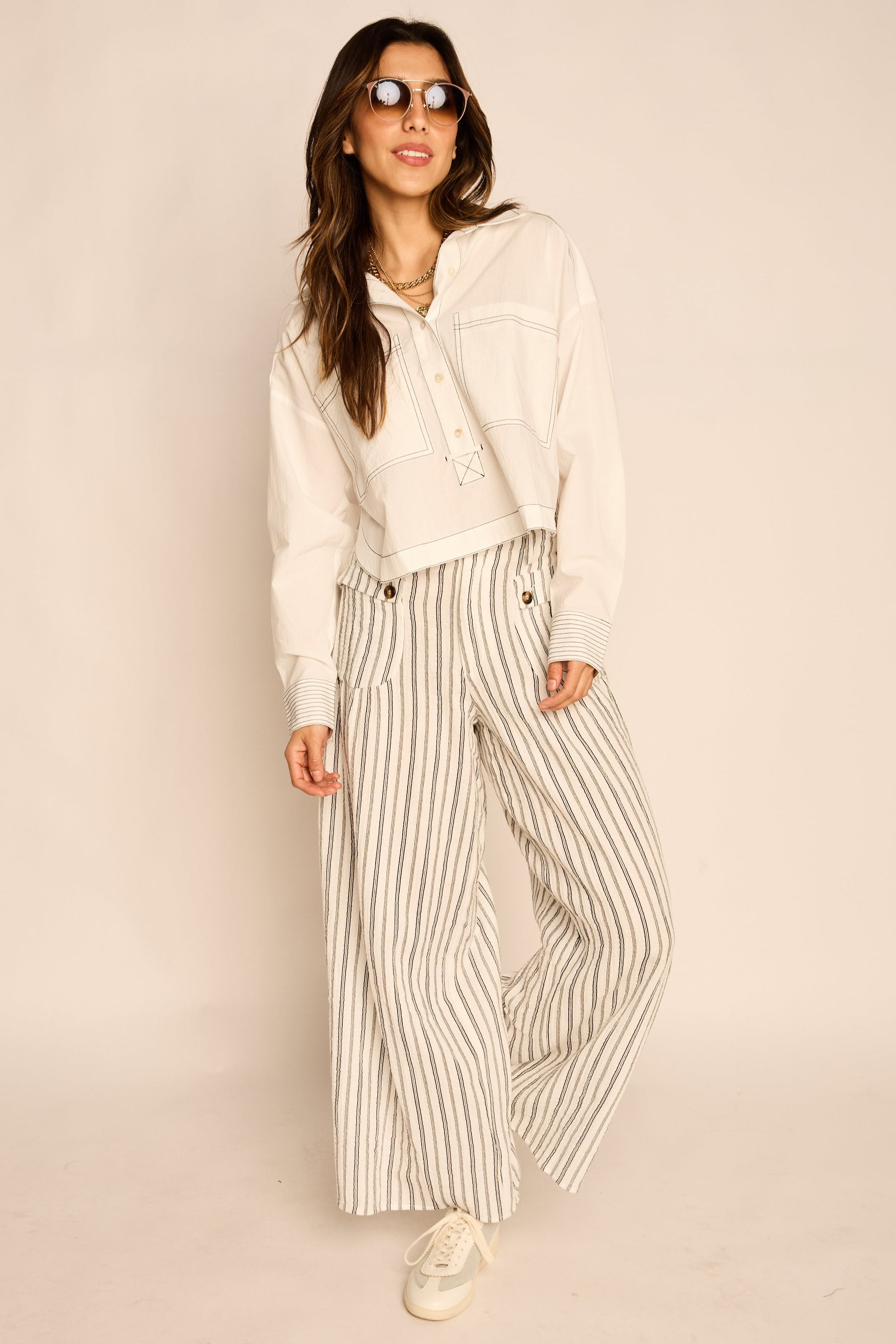 Mara Striped Cargo Pant
