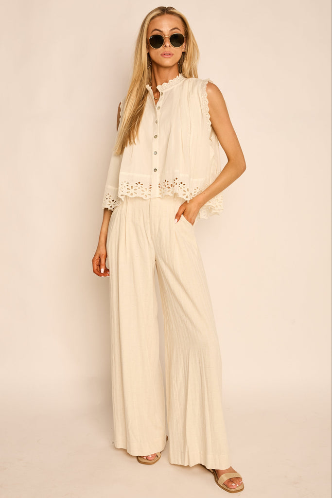 Holly Eyelet Trim Blouse