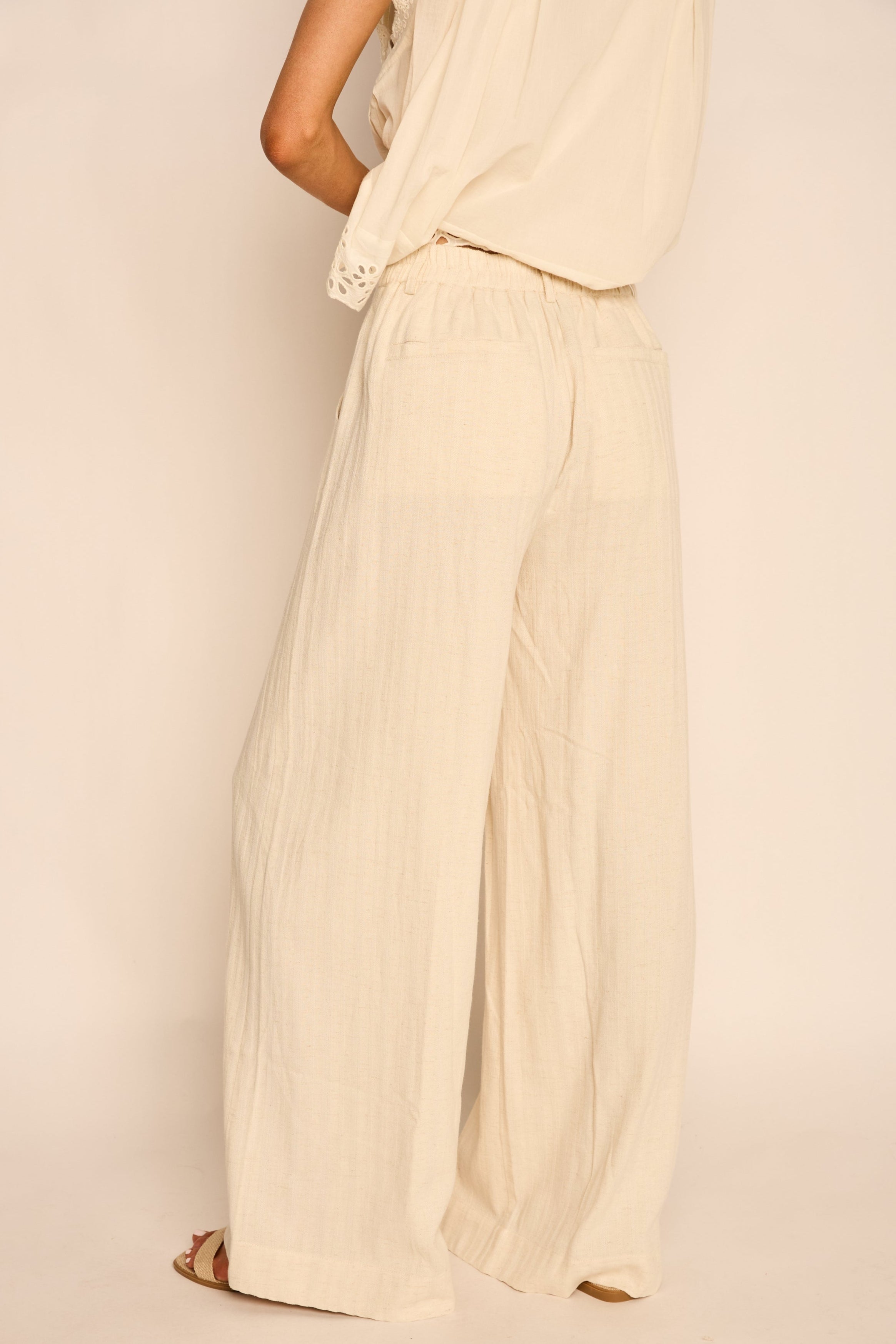 Jade Striped Linen Pants