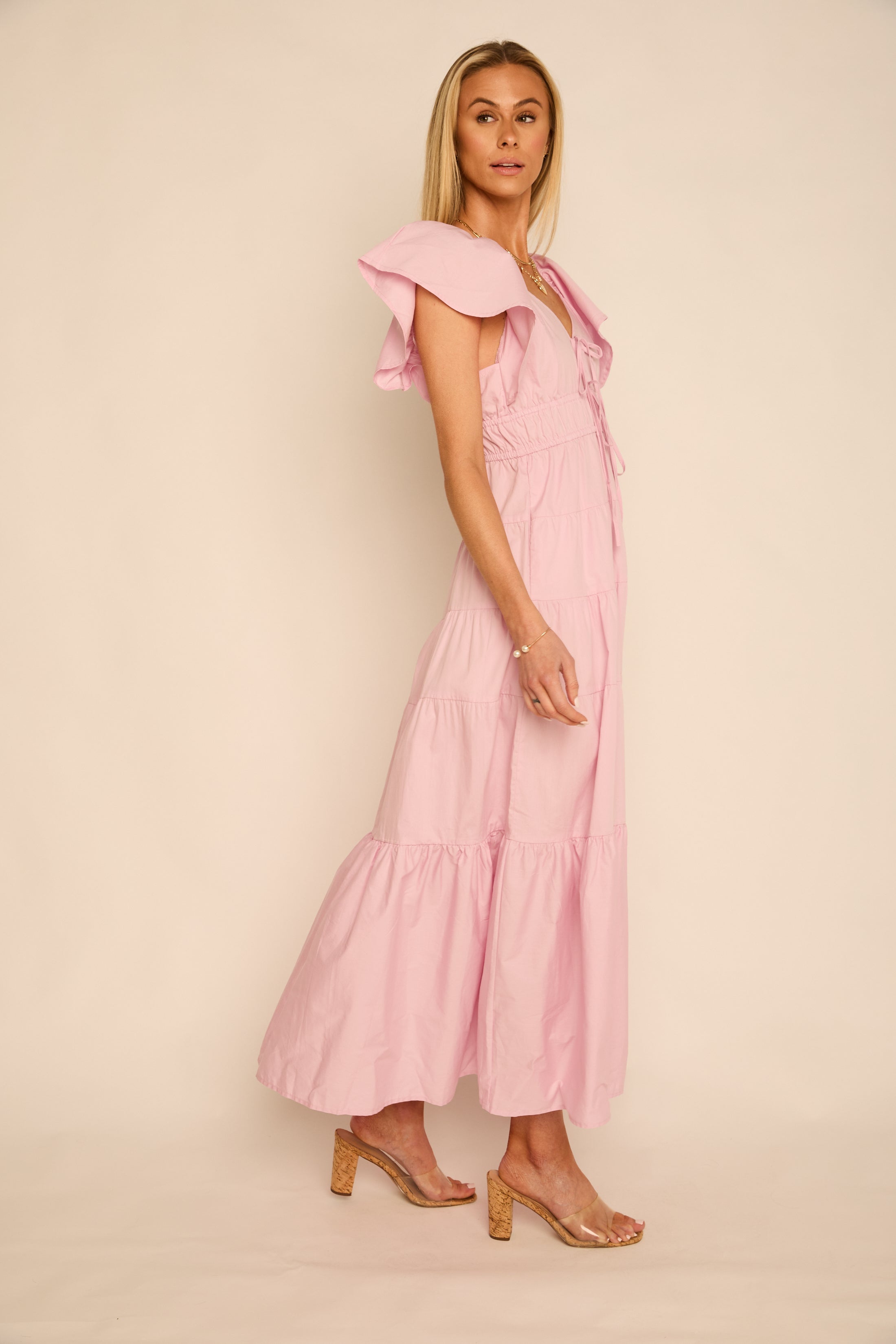 Lauren Wide Sleeve Maxi Dress