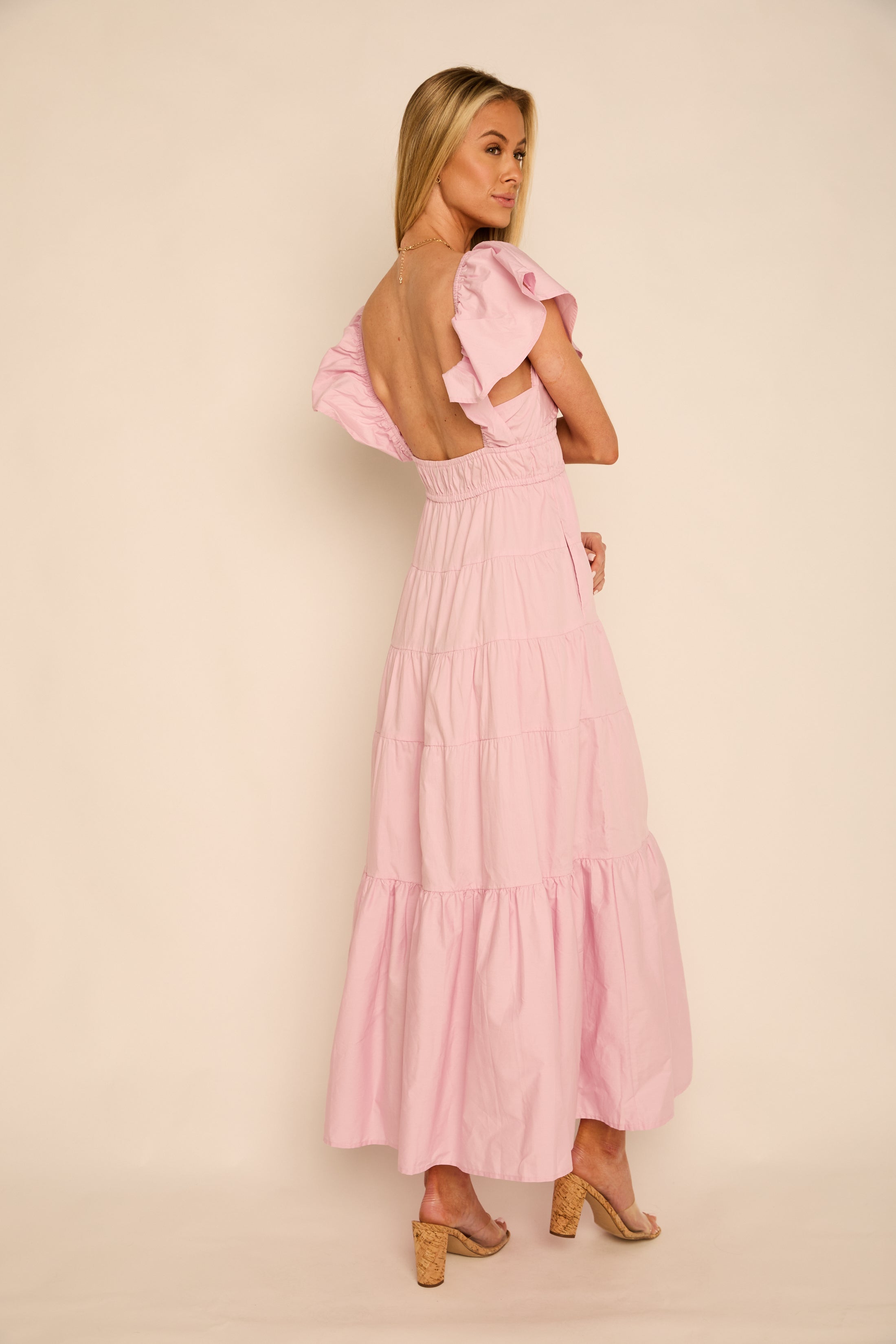 Lauren Wide Sleeve Maxi Dress