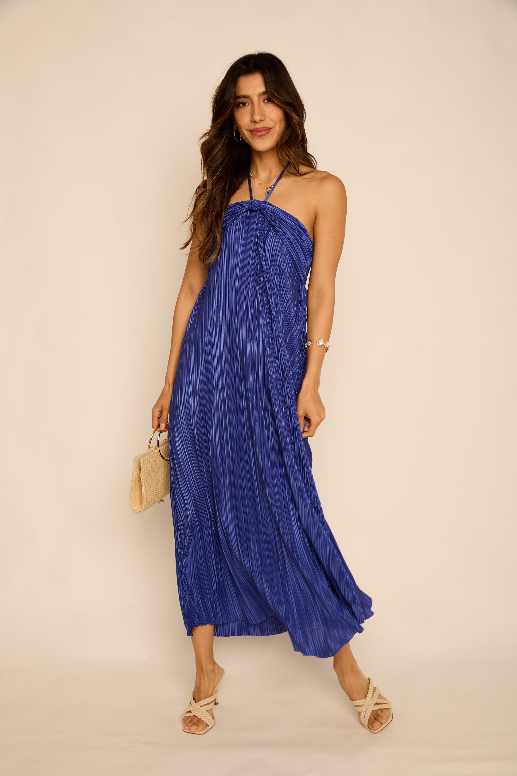 Ginny Pleated Maxi Dress