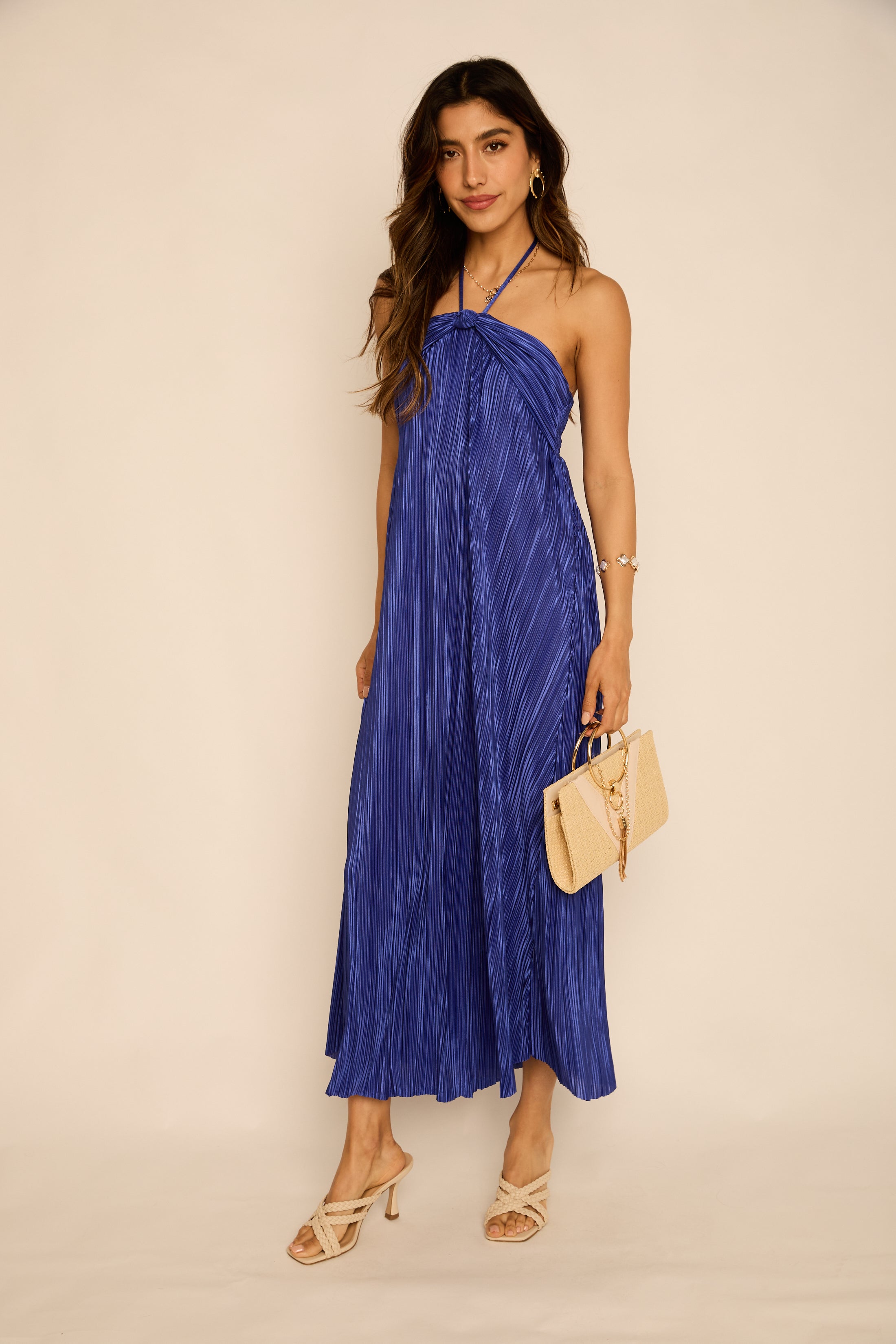 Ginny Pleated Maxi Dress