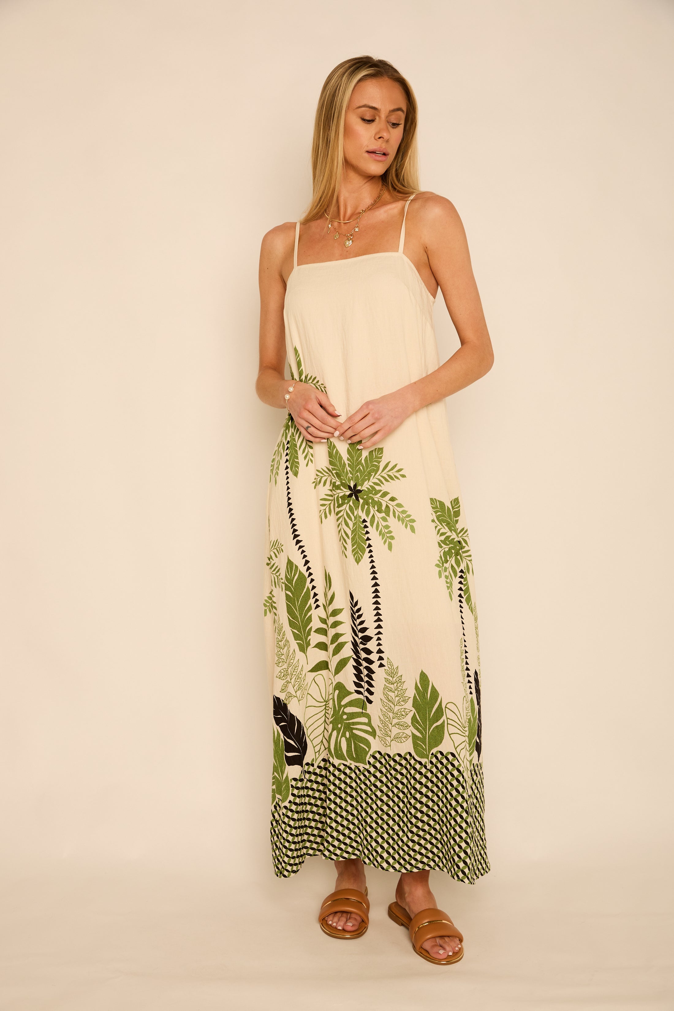 Benny Printed Tank Maxi Dress